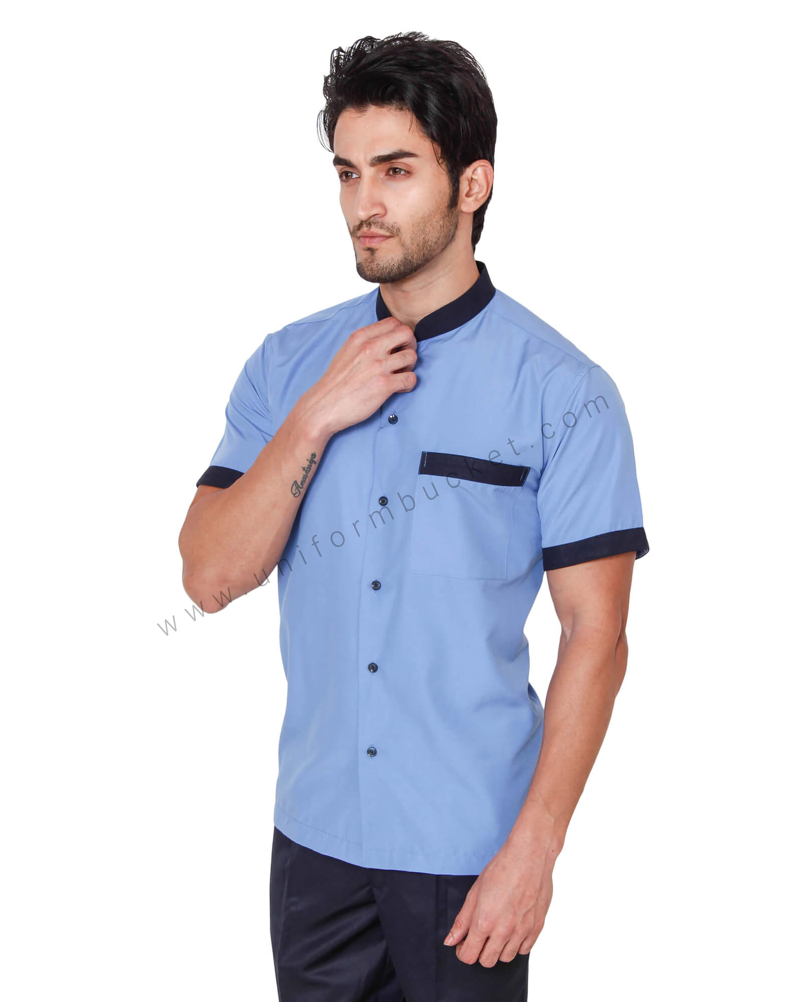 Iceberg Blue With Navy Blue Trimmings thumbnail 2