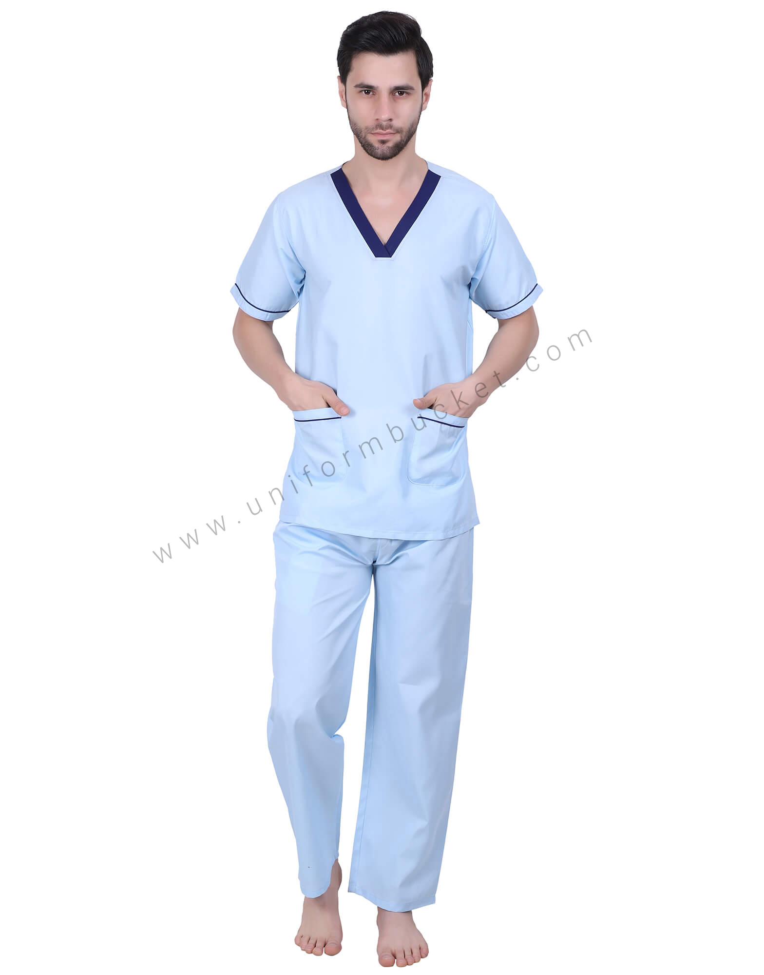 Sky Blue Loose Bottoms thumbnail 2