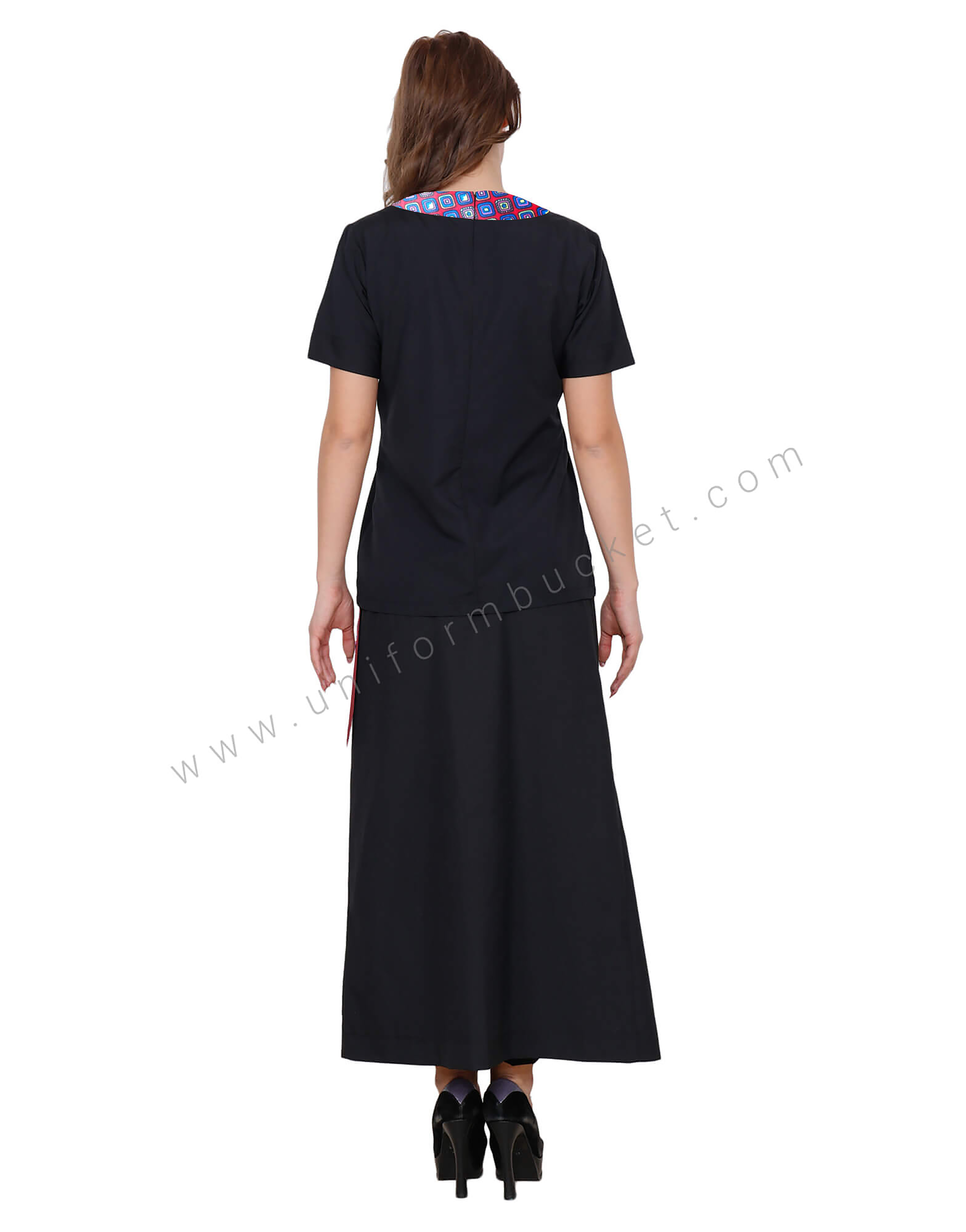 Spa & Salon Black Top With Back zip thumbnail 4