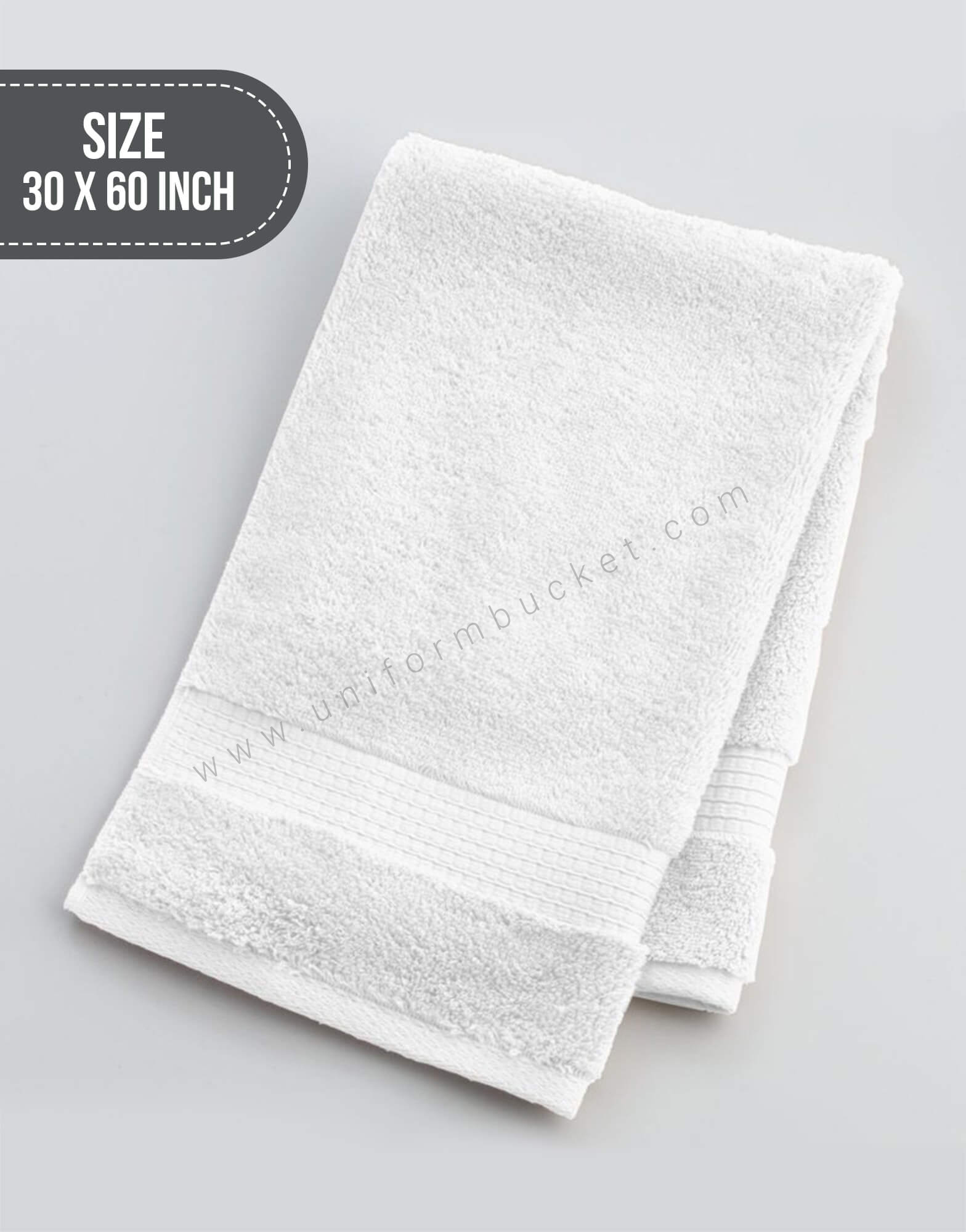 White Towel 30 x 60 Inch (Approx) thumbnail 2