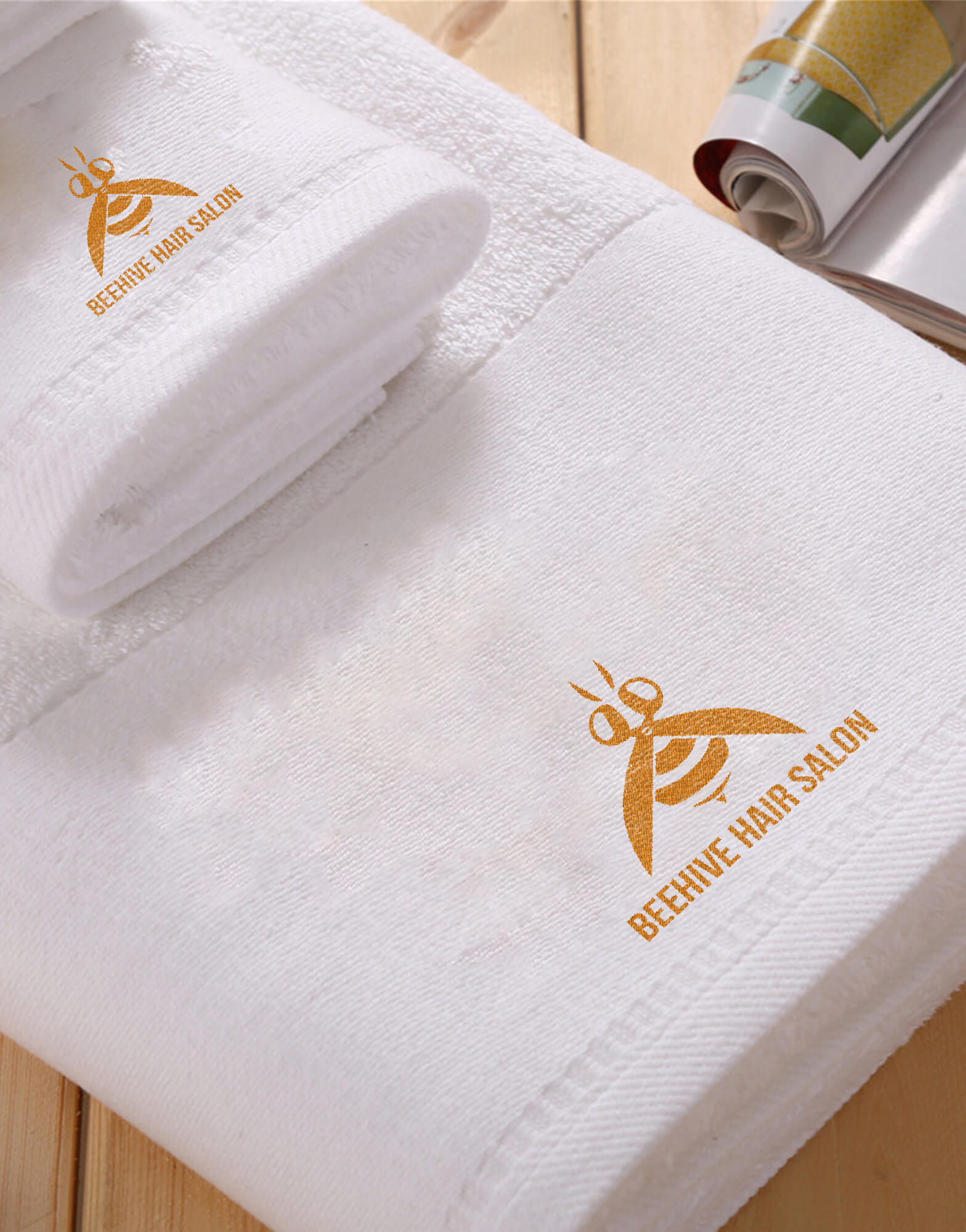 White Towel 30 x 60 Inch (Approx) view 1