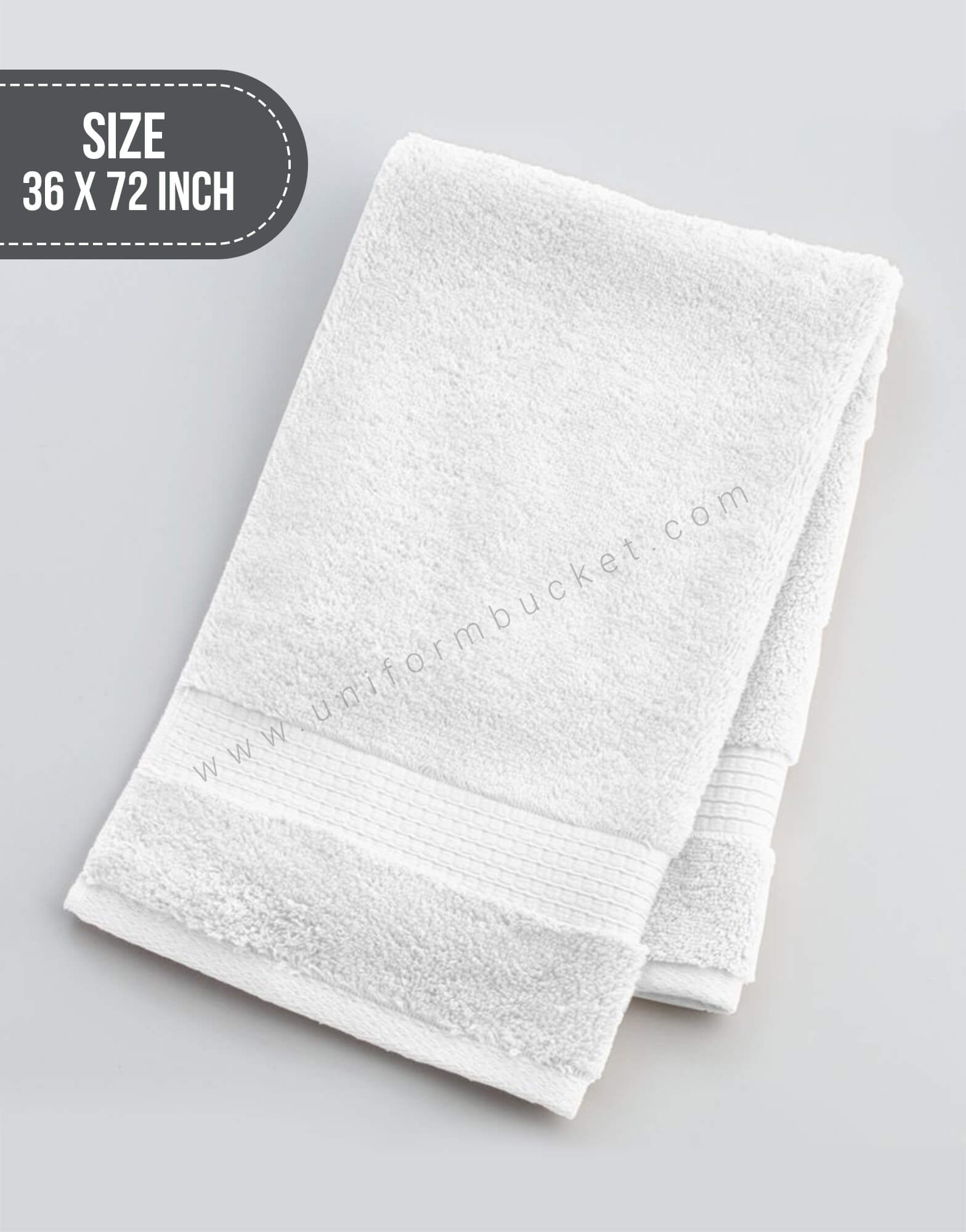 White Towel 36 X 72 Inch (Approx) thumbnail 2