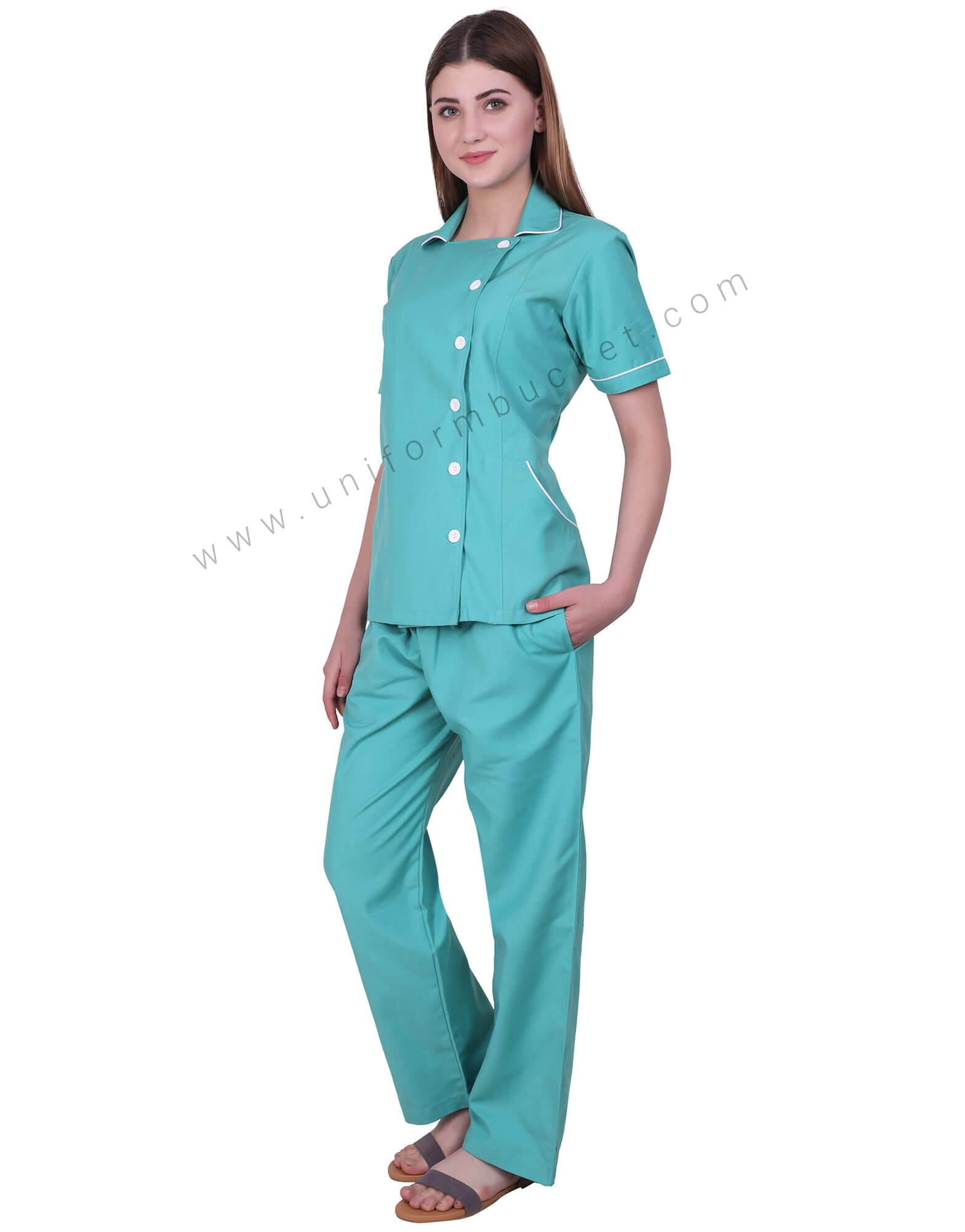 Straight Turquoise Bottoms thumbnail 3