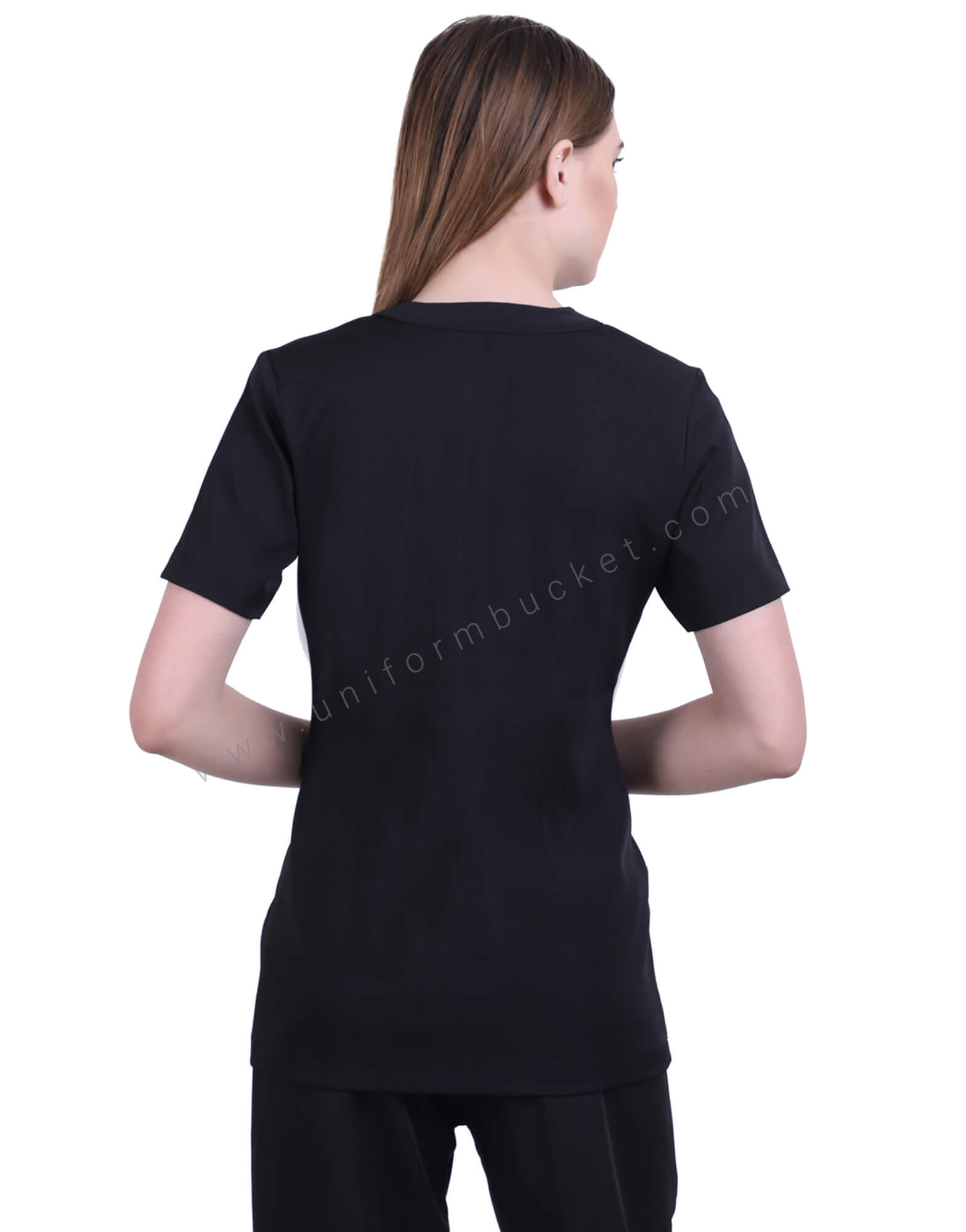 Classic Black Tunic With Hidden Placket thumbnail 2