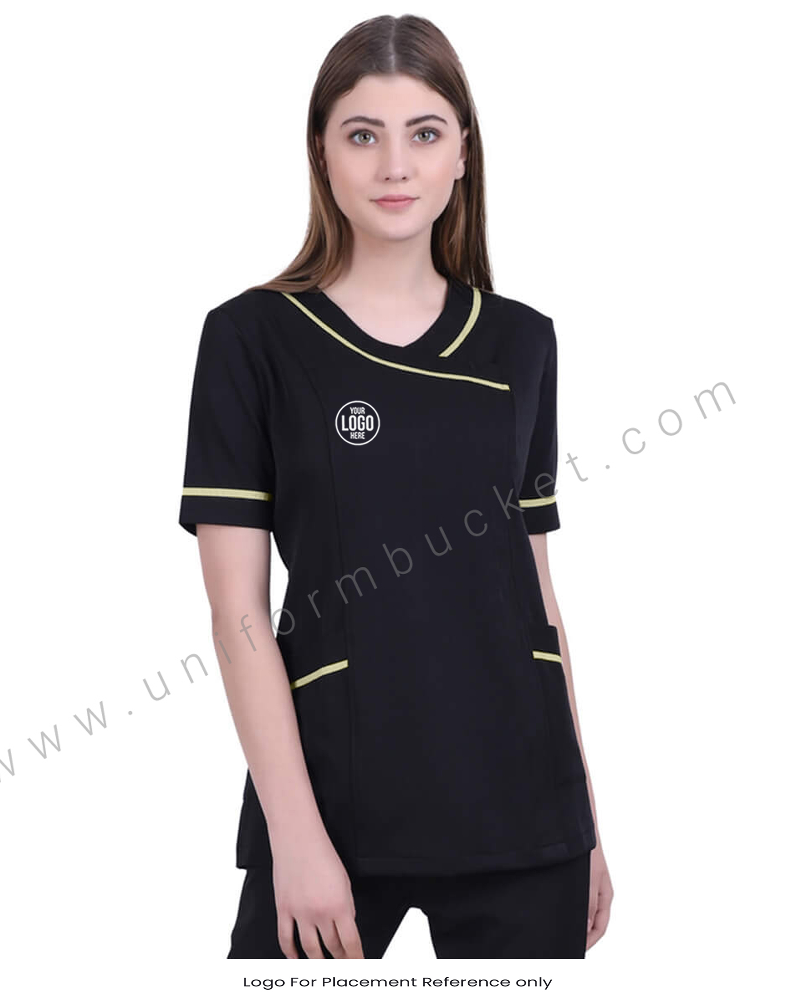 Stylish Black Tunic With Side Pockets view 1