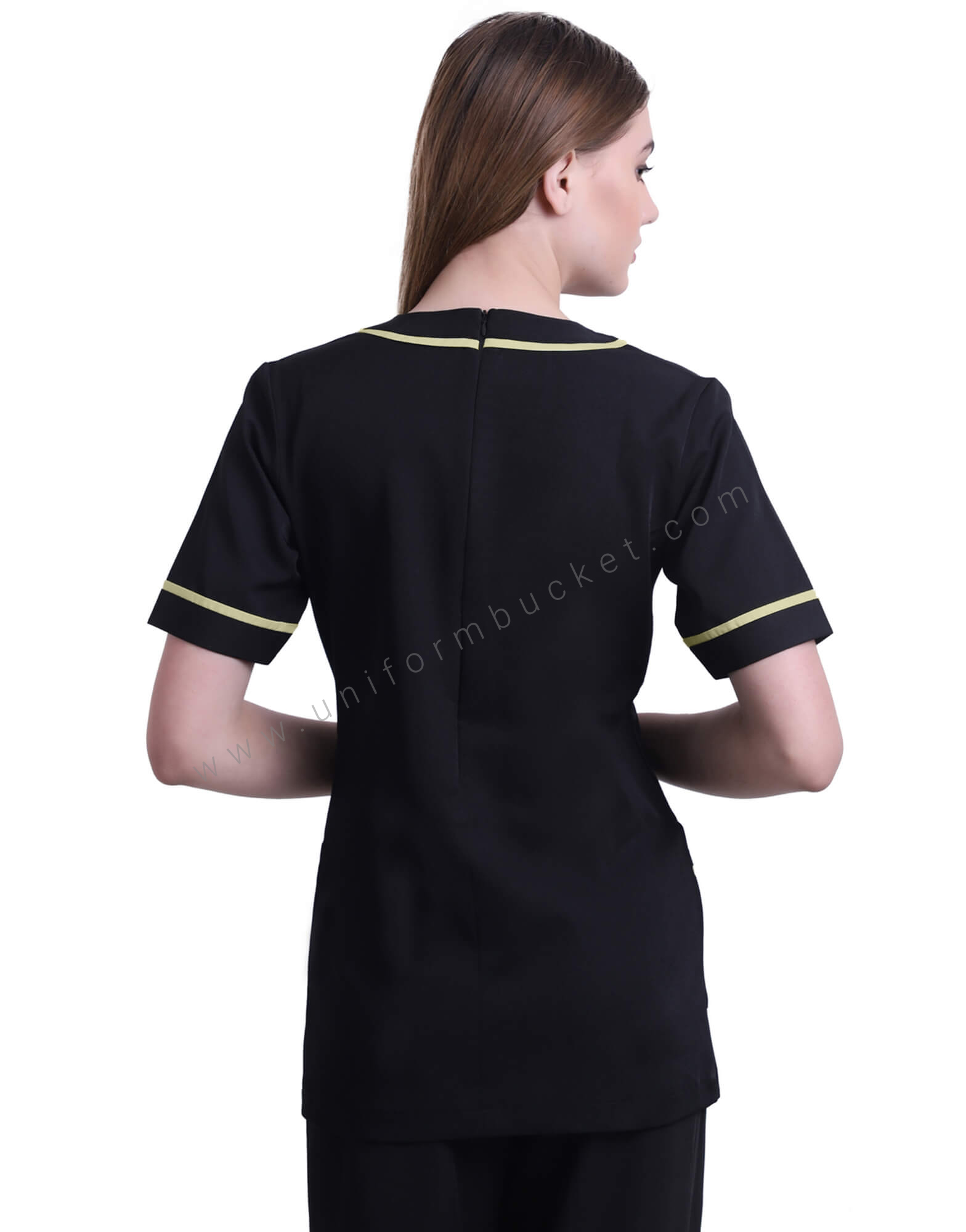 Stylish Black Tunic With Side Pockets thumbnail 4