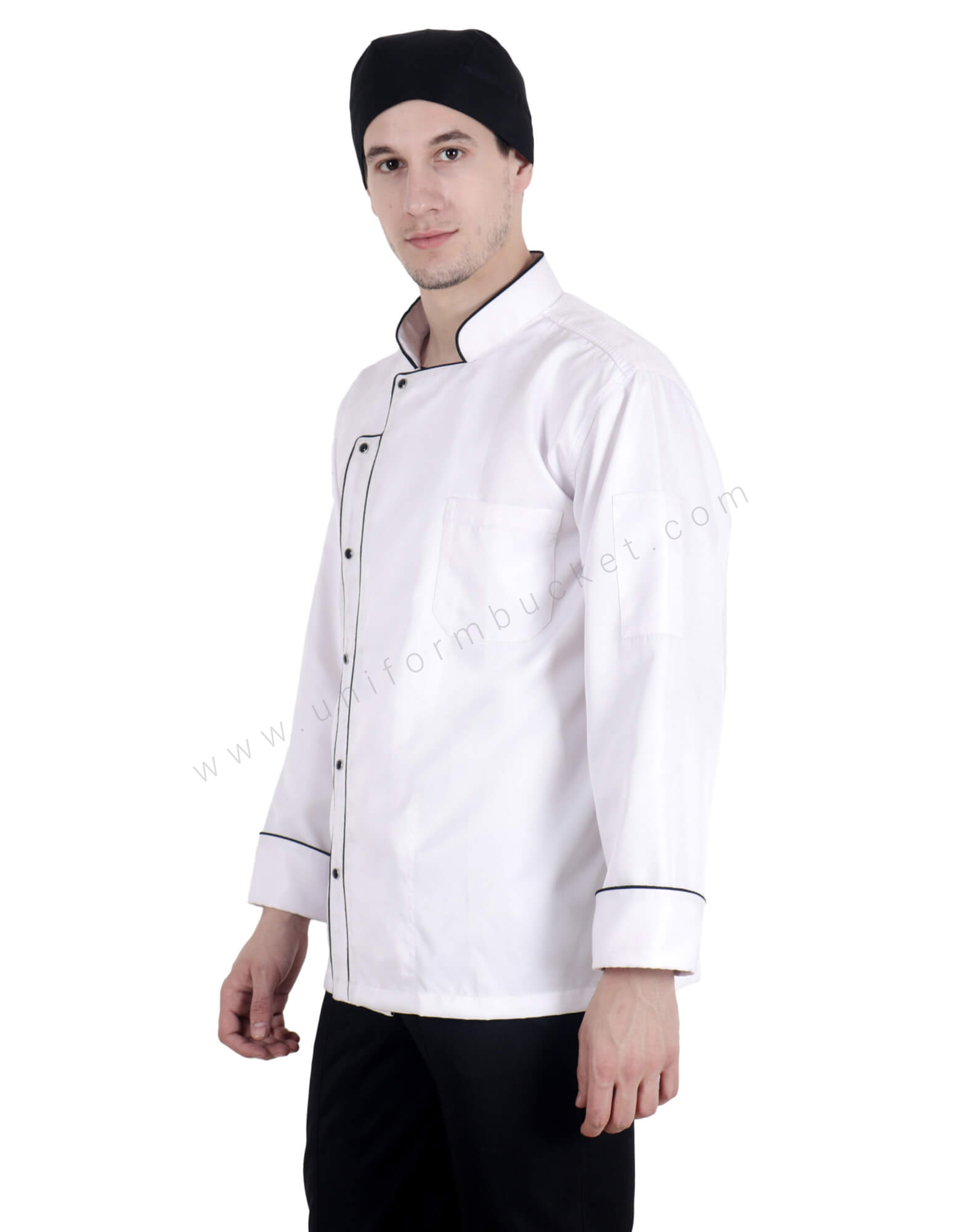 Chef Coat With Extended Placket view 1