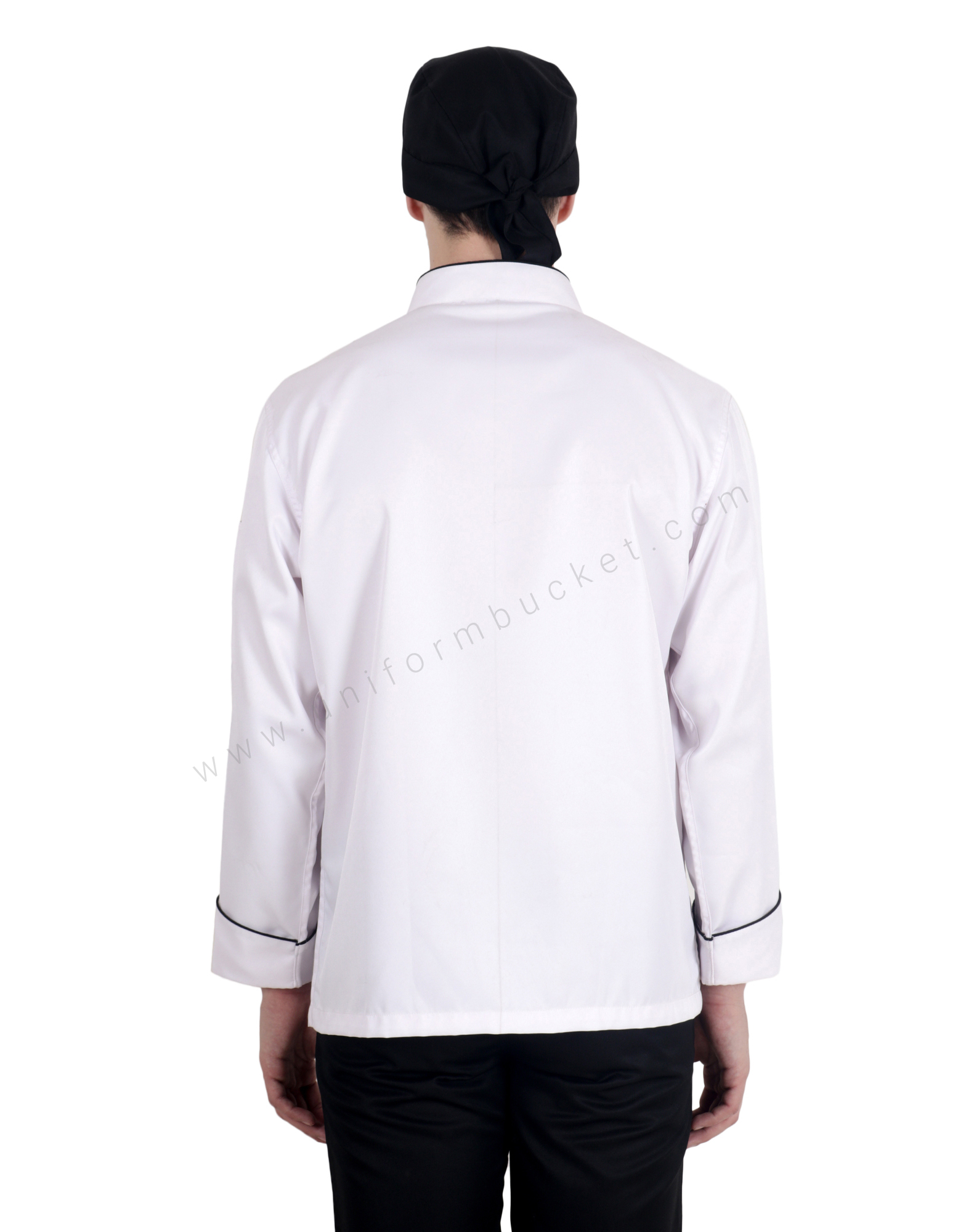 Chef Coat With Extended Placket thumbnail 2