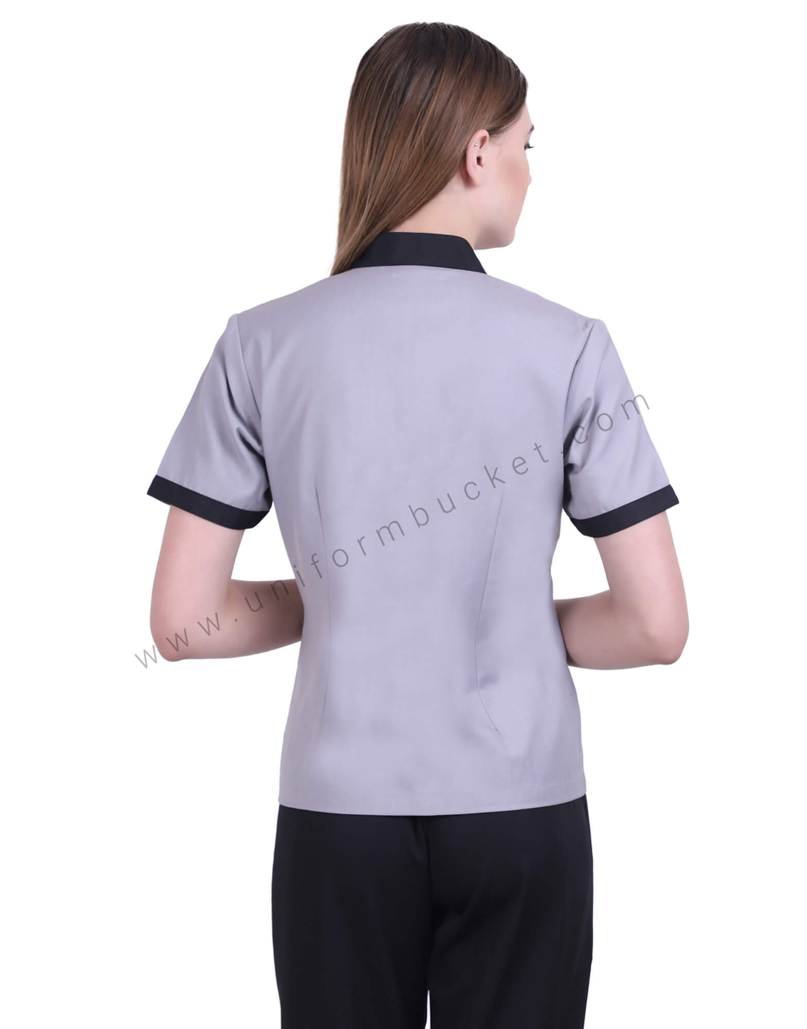 V Neck Grey Tunic thumbnail 4