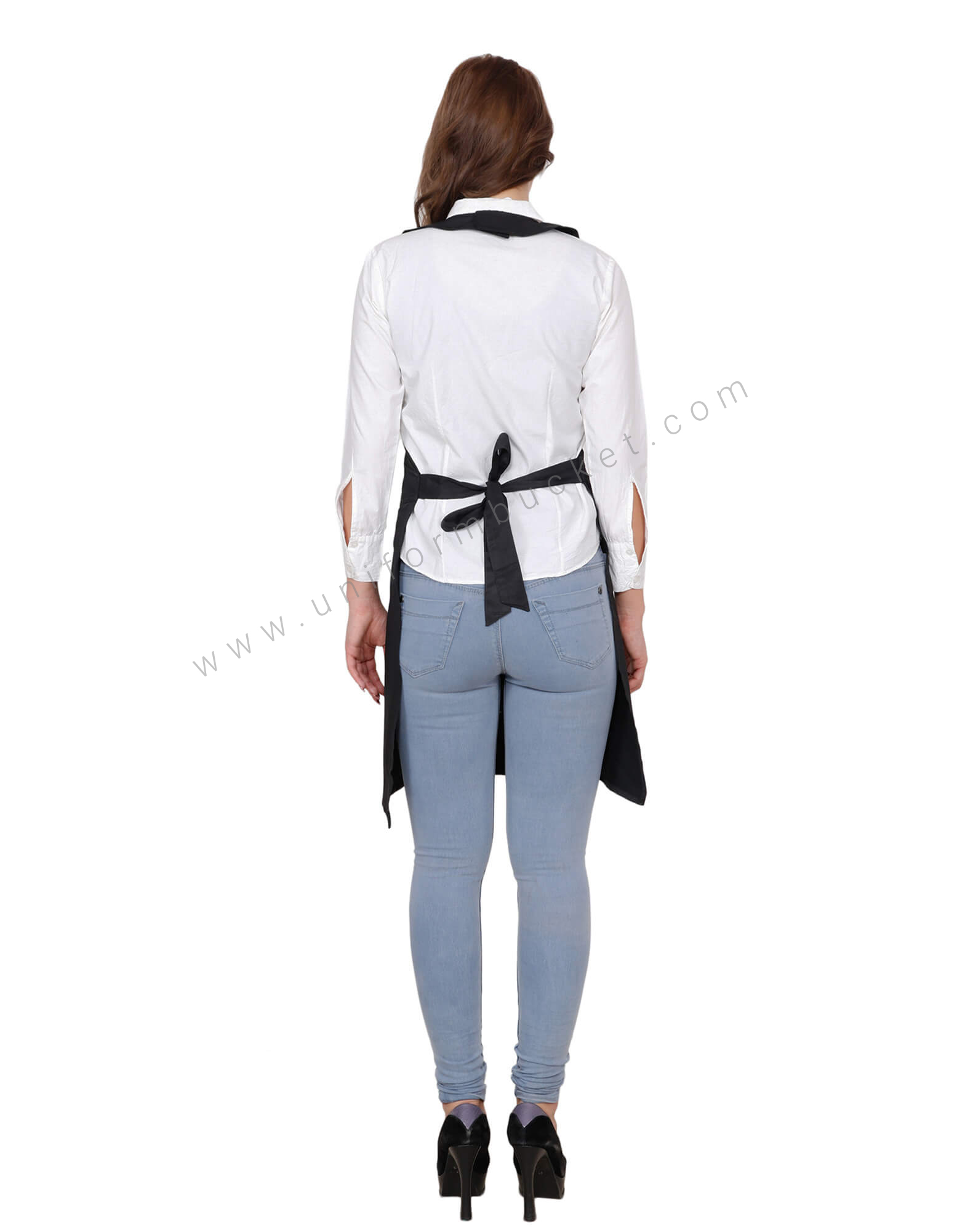 Crossover Bib Apron With Single Pocket thumbnail 3