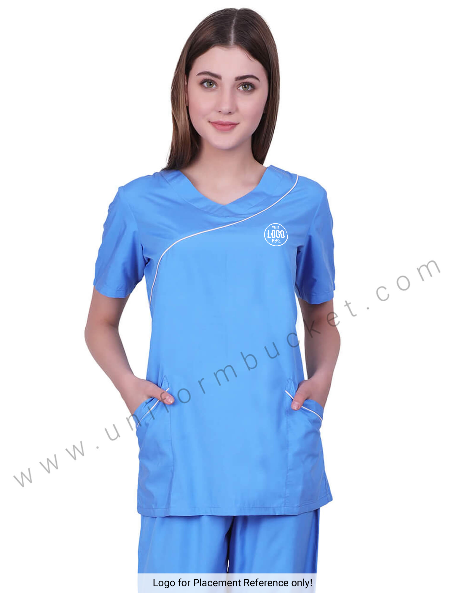 Stylish V-Neck Tunic With Side Pockets view 6