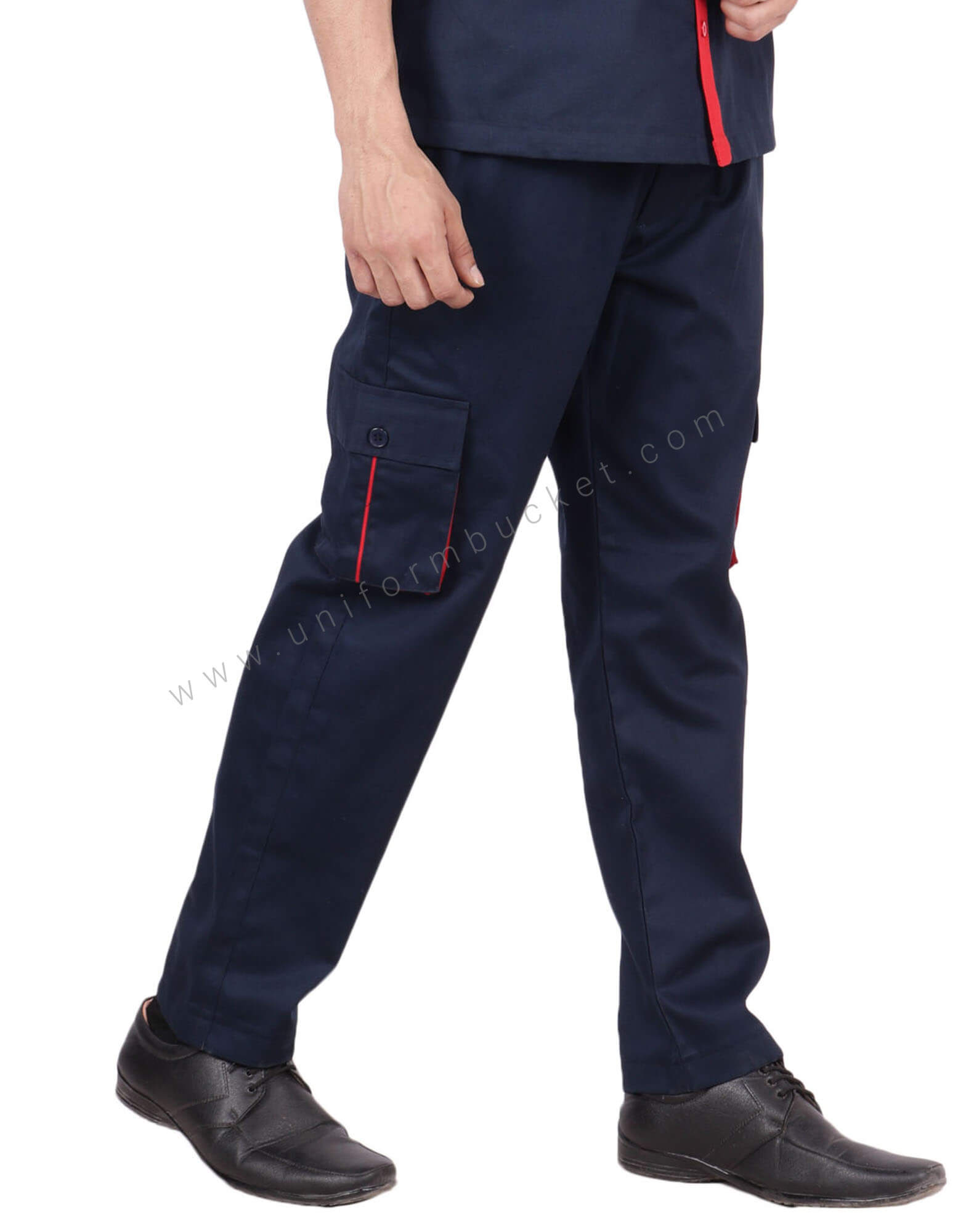 Navy Blue  Trouser With Functional Pockets thumbnail 2