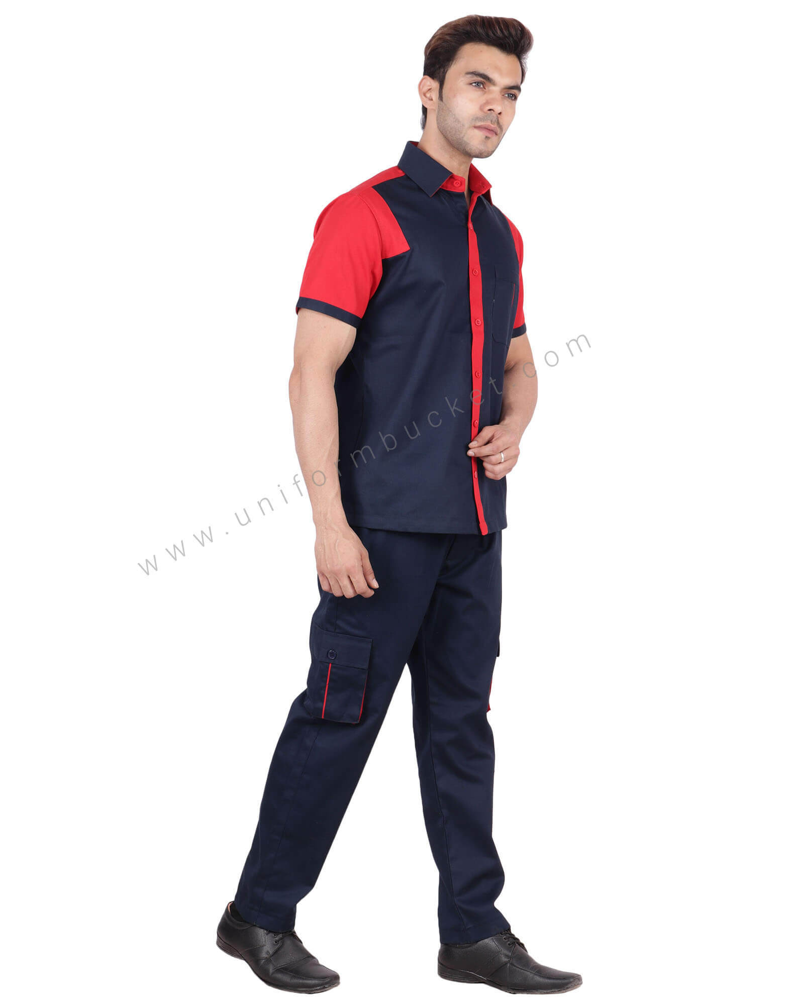 Navy Blue  Trouser With Functional Pockets thumbnail 3