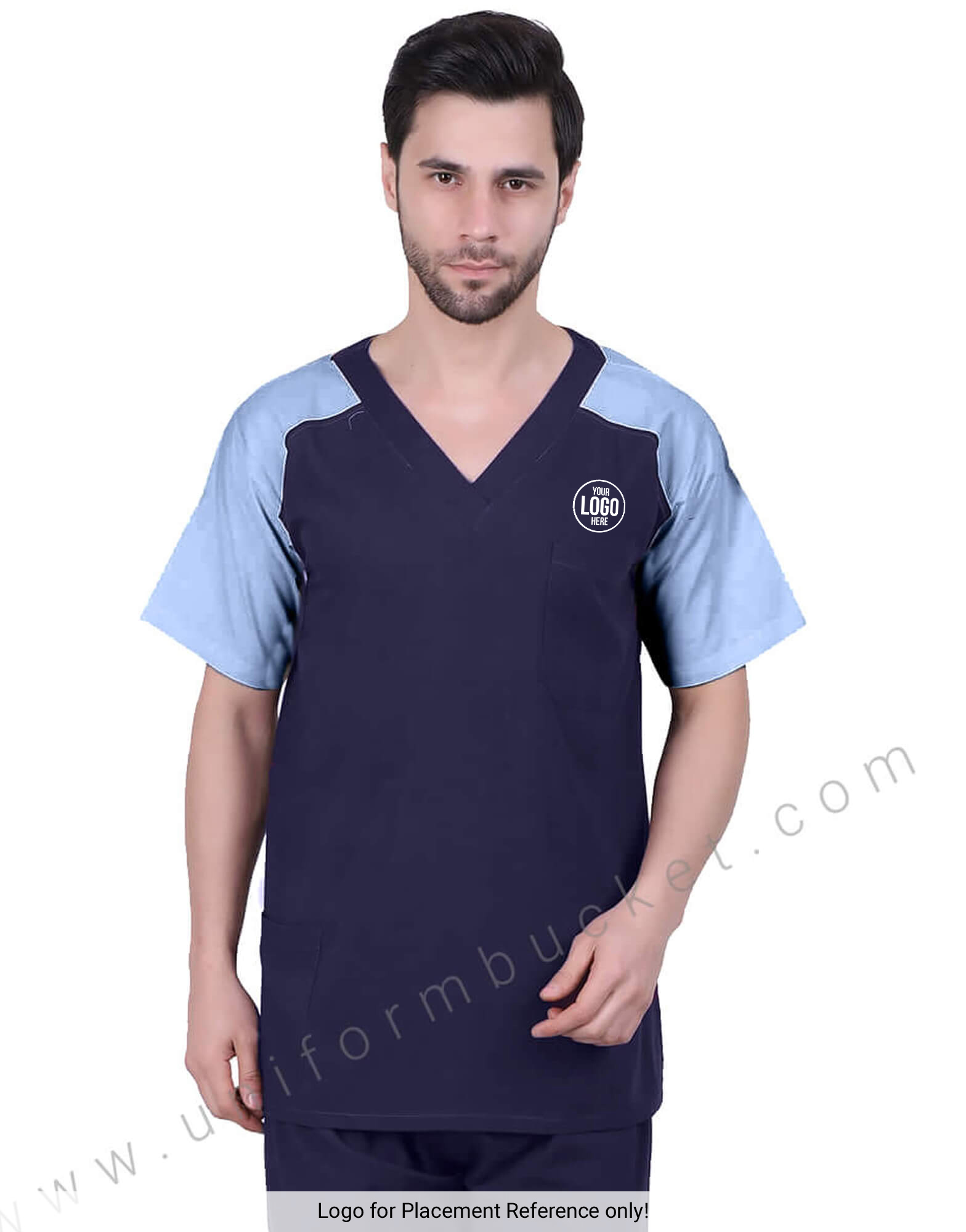 Double Tone Navy Blue Tunic thumbnail 4