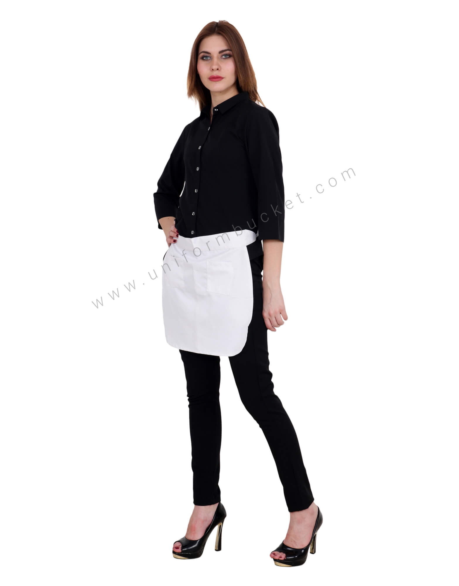 White Bistro Apron thumbnail 2