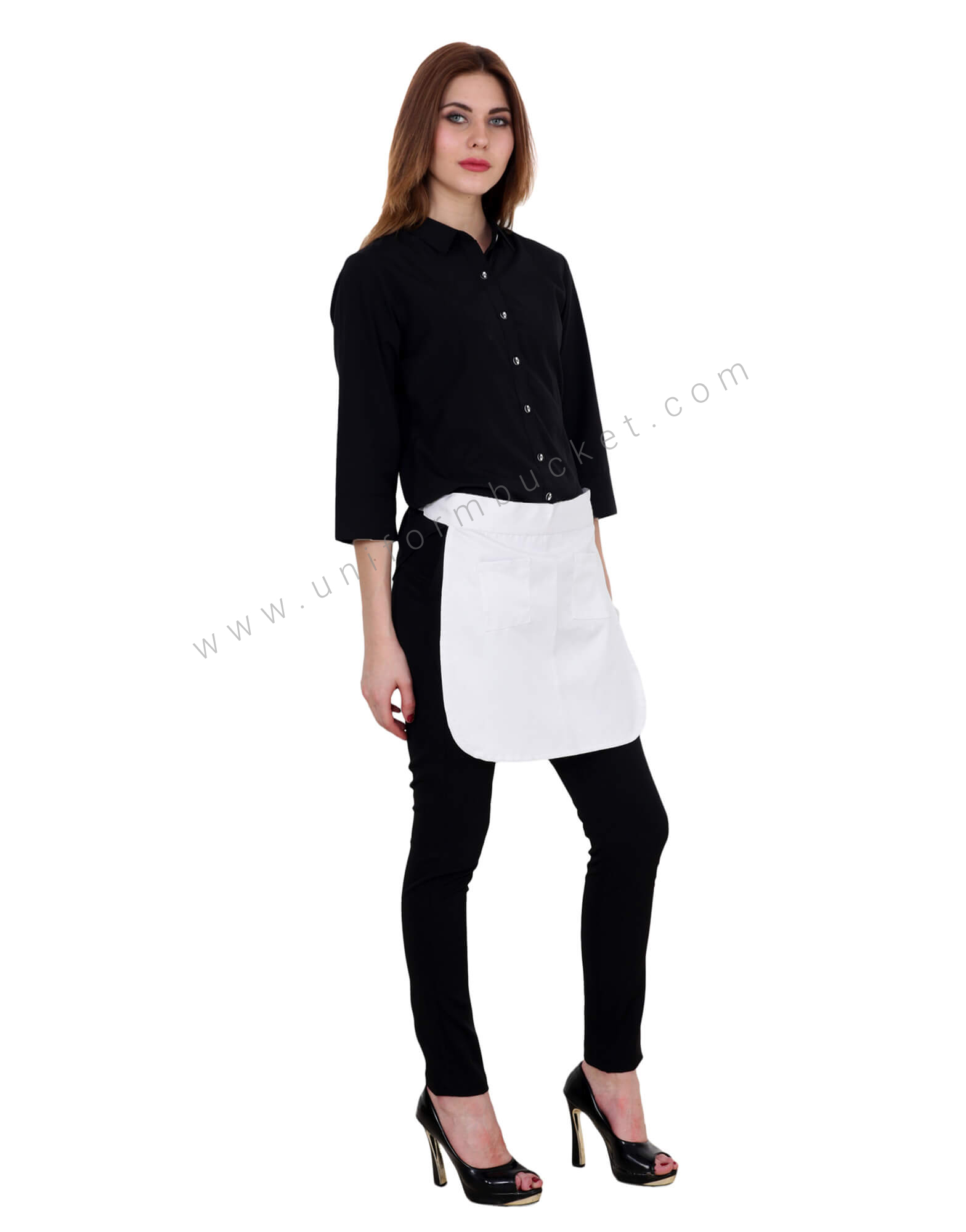 White Bistro Apron thumbnail 3
