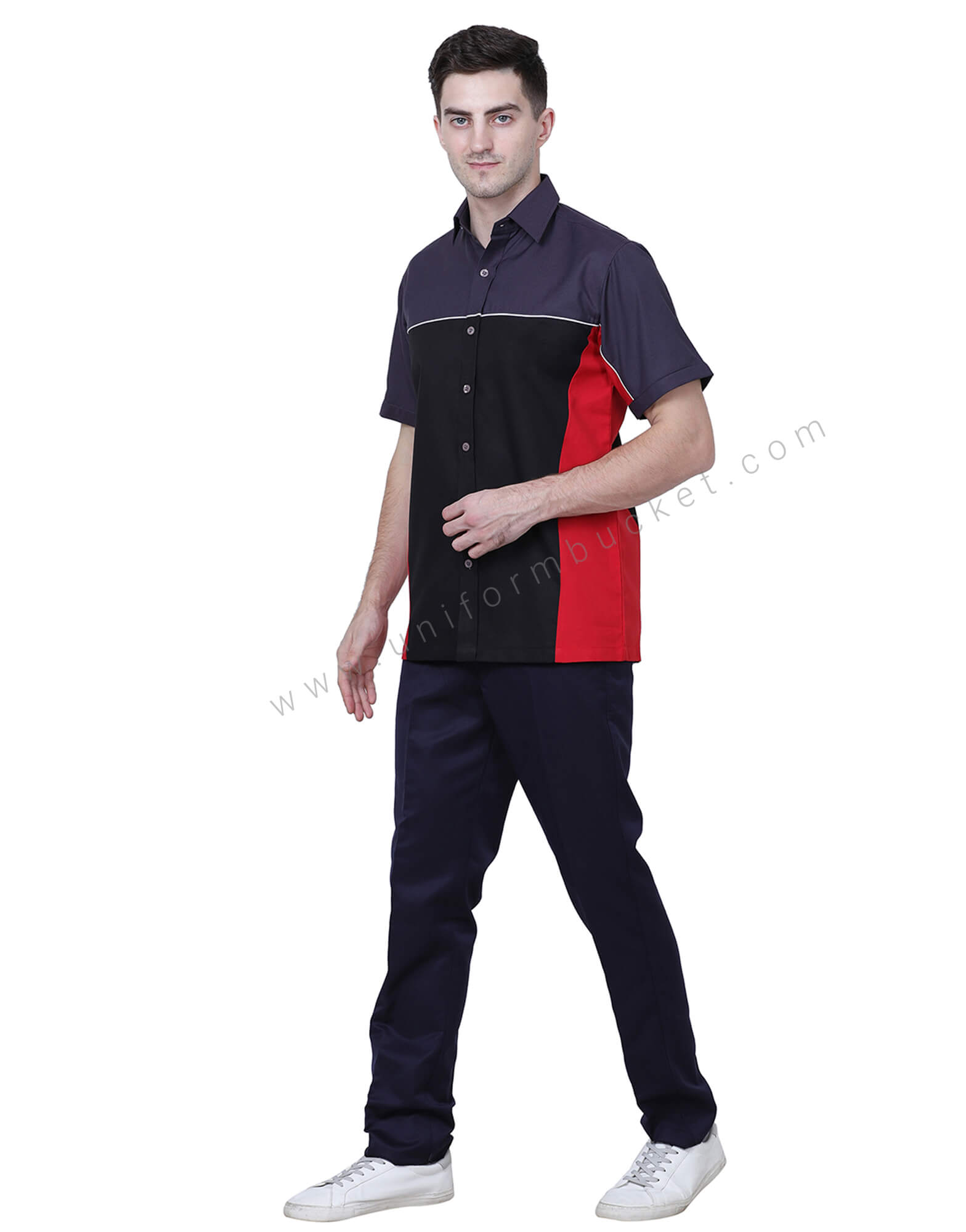 Tri Color Workwear Shirt For Men view 1