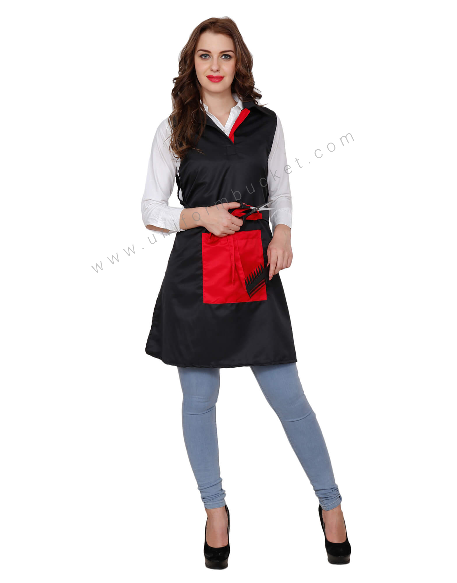 T -Shirt Look Apron With Front Belt view 1