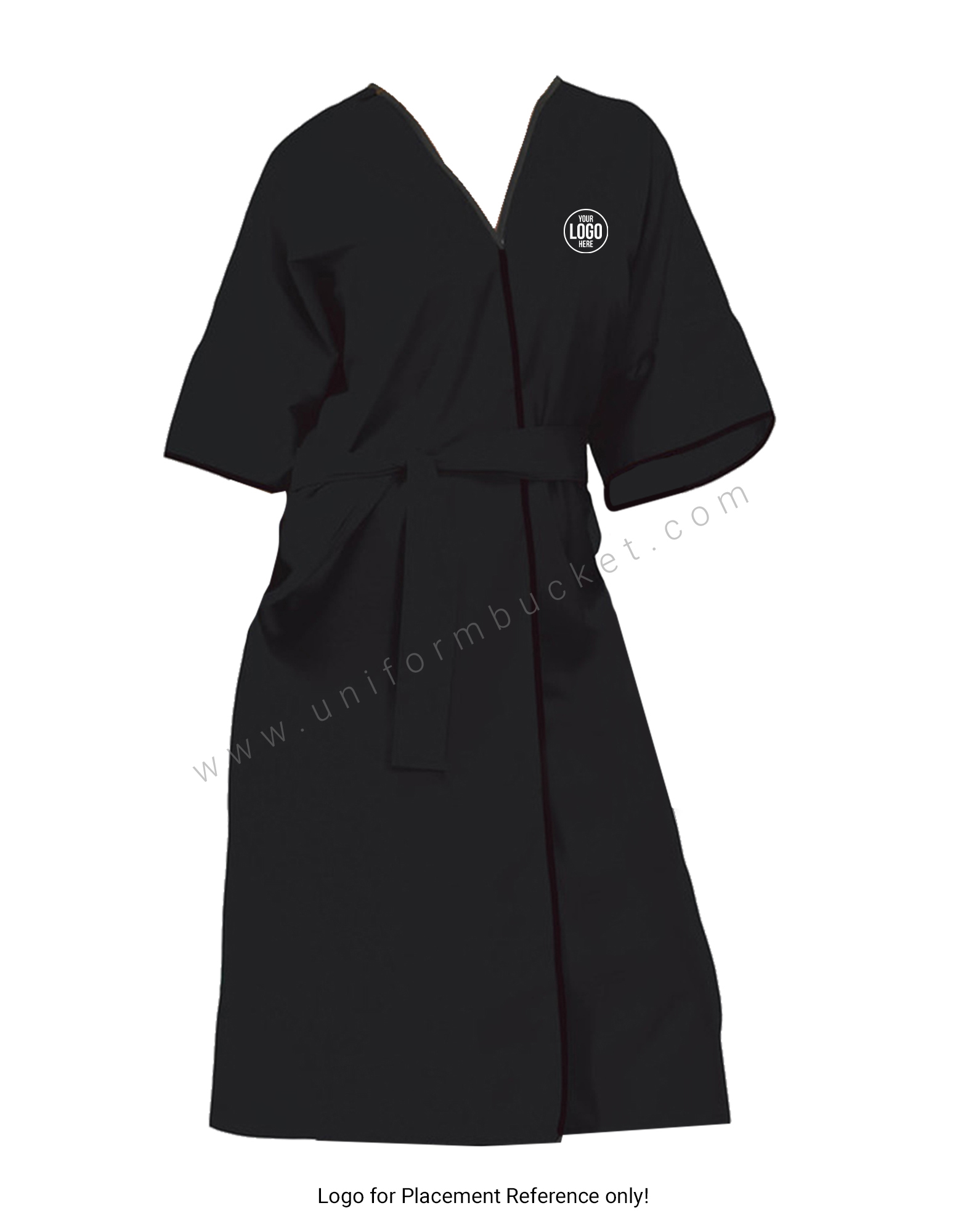 Long Black Slimming Gown thumbnail 3