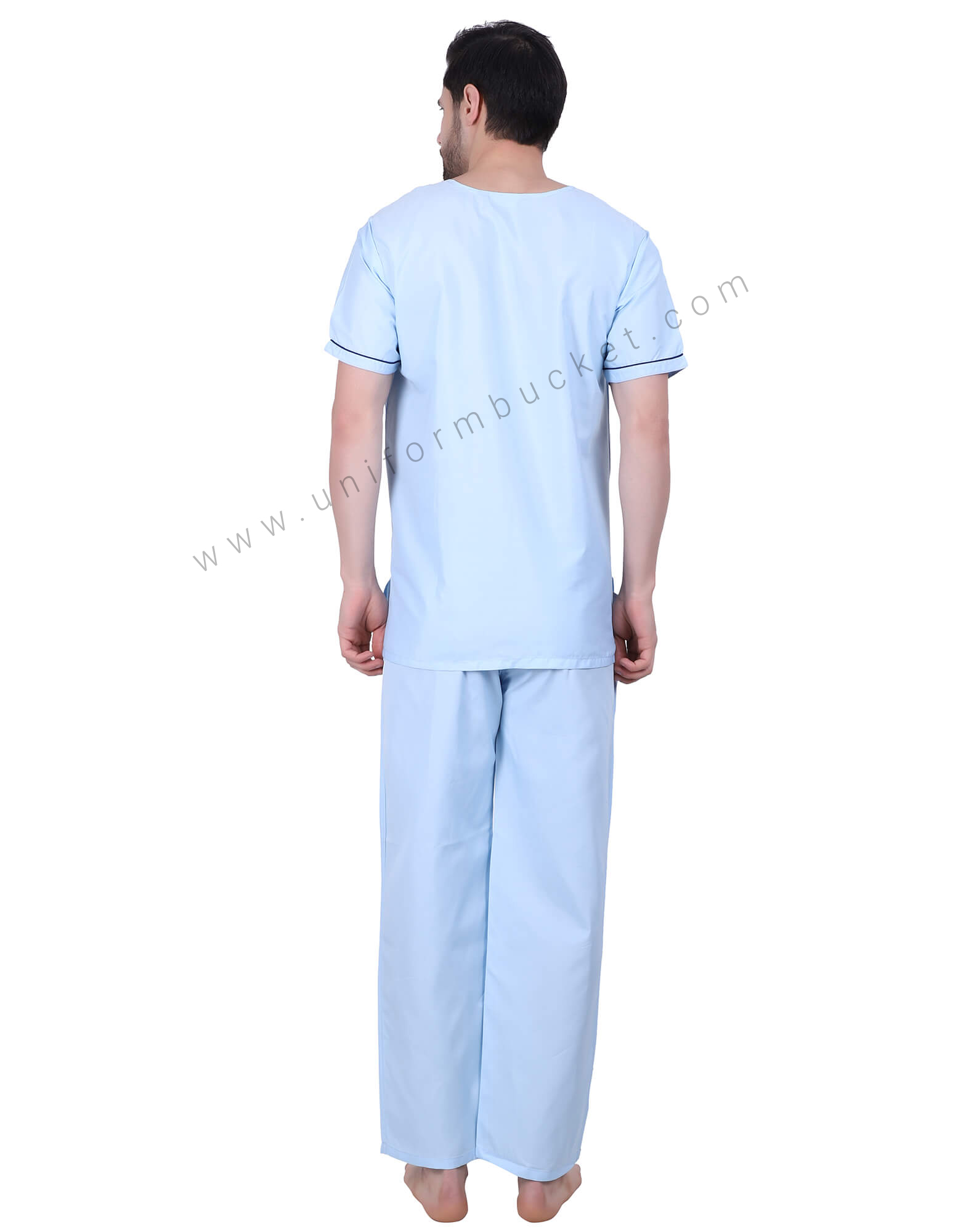 V- Neck Sky Blue Tunic thumbnail 3