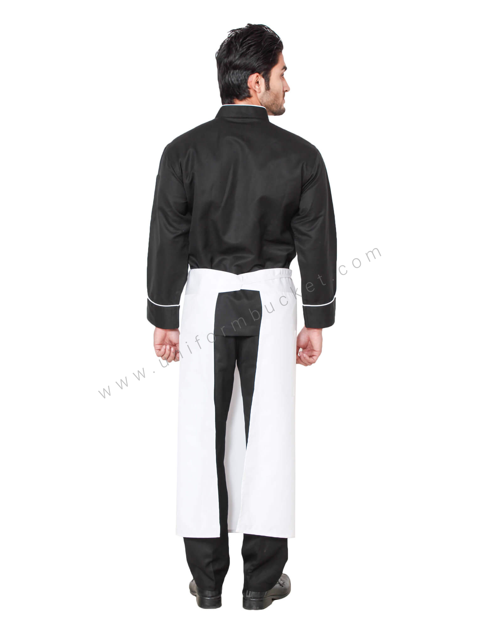 Full Waist White Bistro Apron thumbnail 3