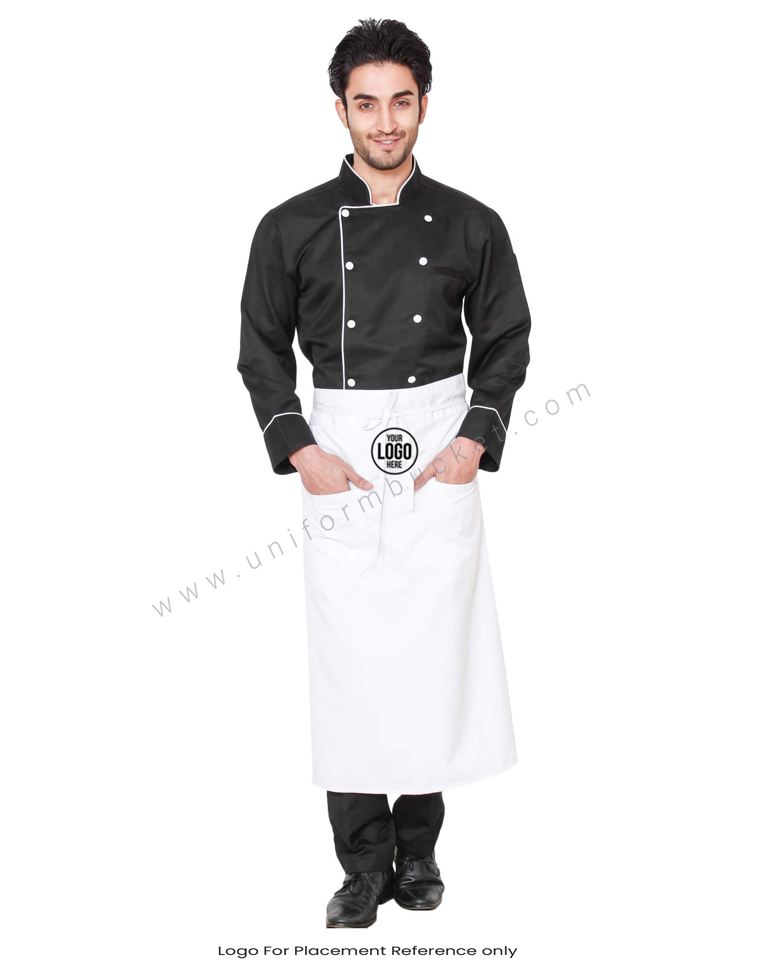 Full Waist White Bistro Apron thumbnail 4