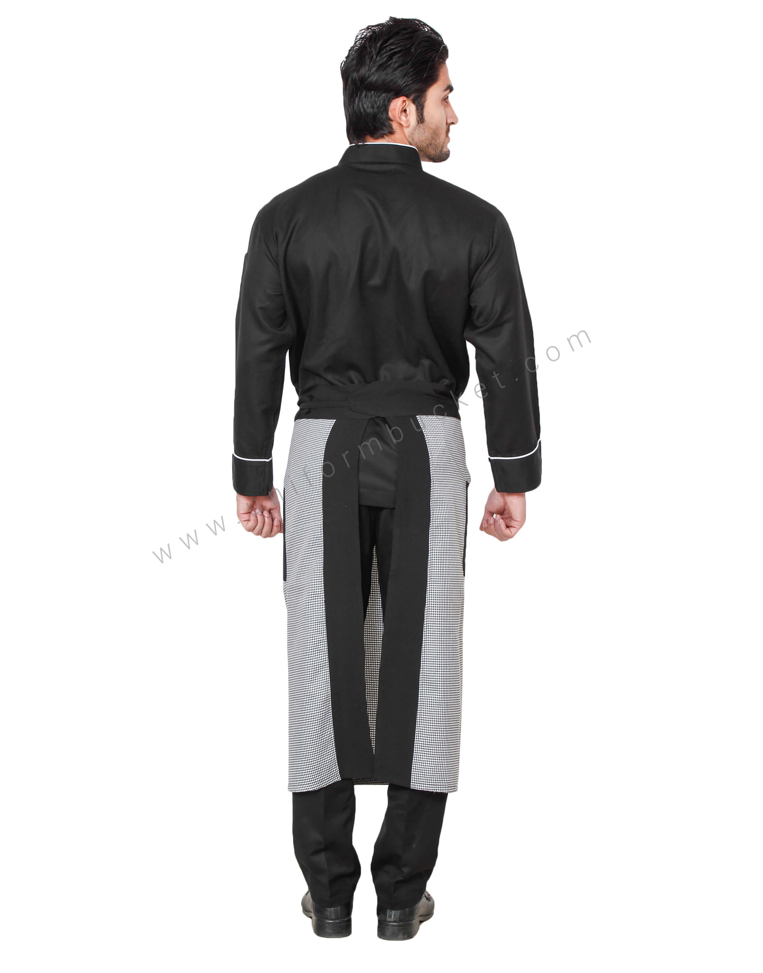 Shepherd Check White & Black Apron thumbnail 4