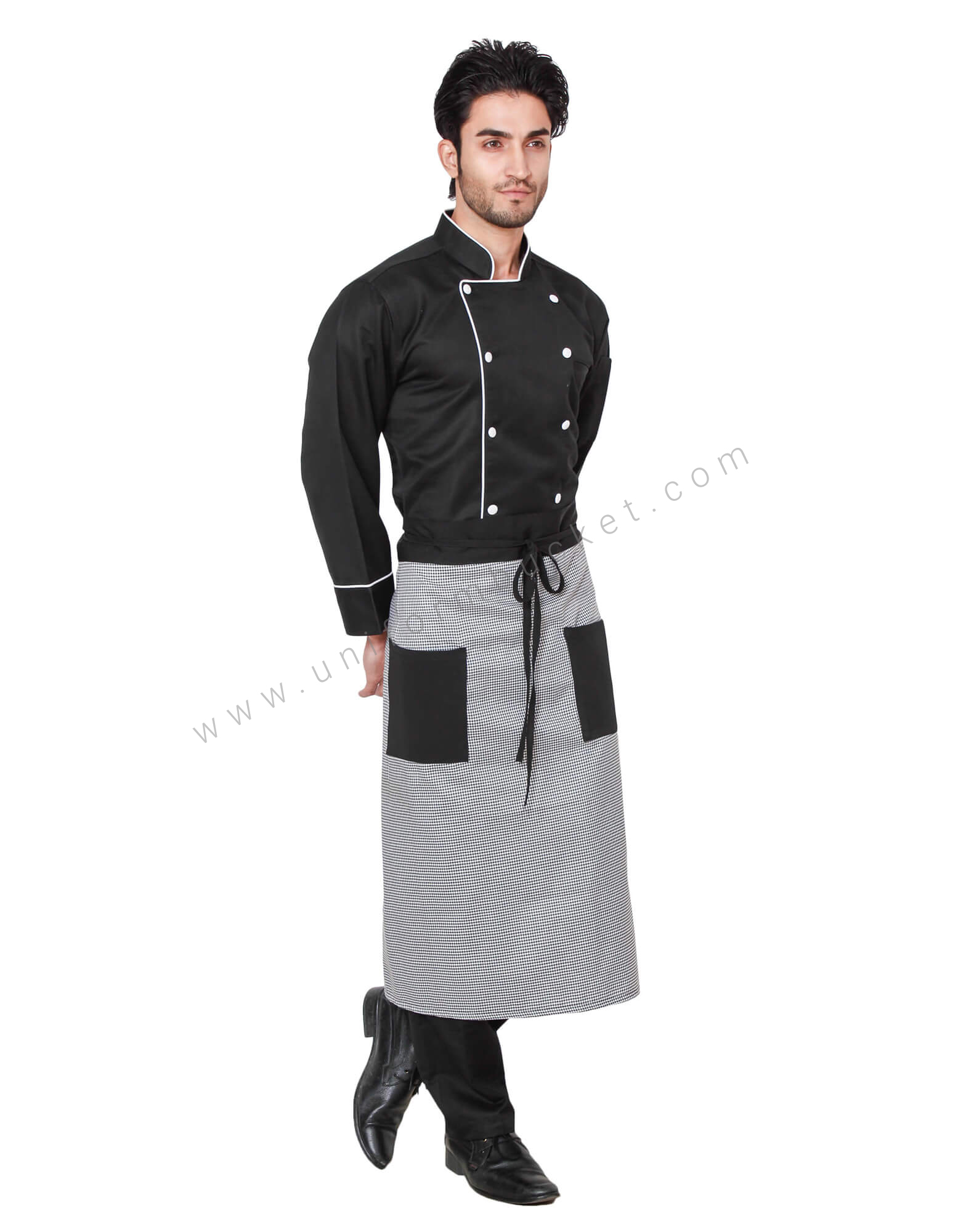 Shepherd Check White & Black Apron thumbnail 3