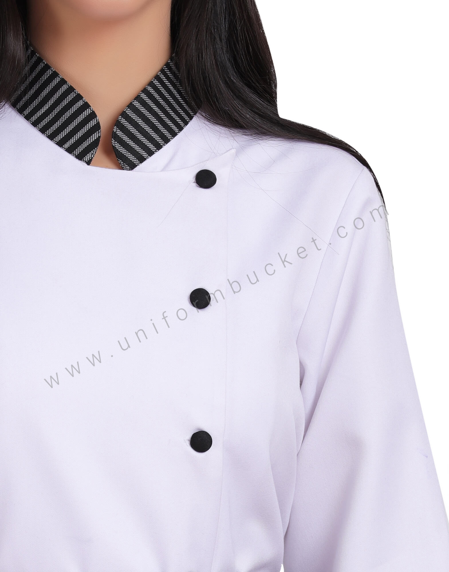 White Chef Coat With 3/4th Sleeve thumbnail 2