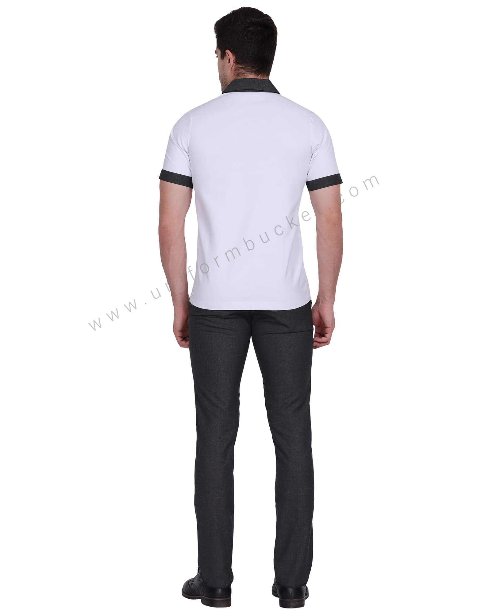 White Designer T-shirt Look Shirt For Male thumbnail 4