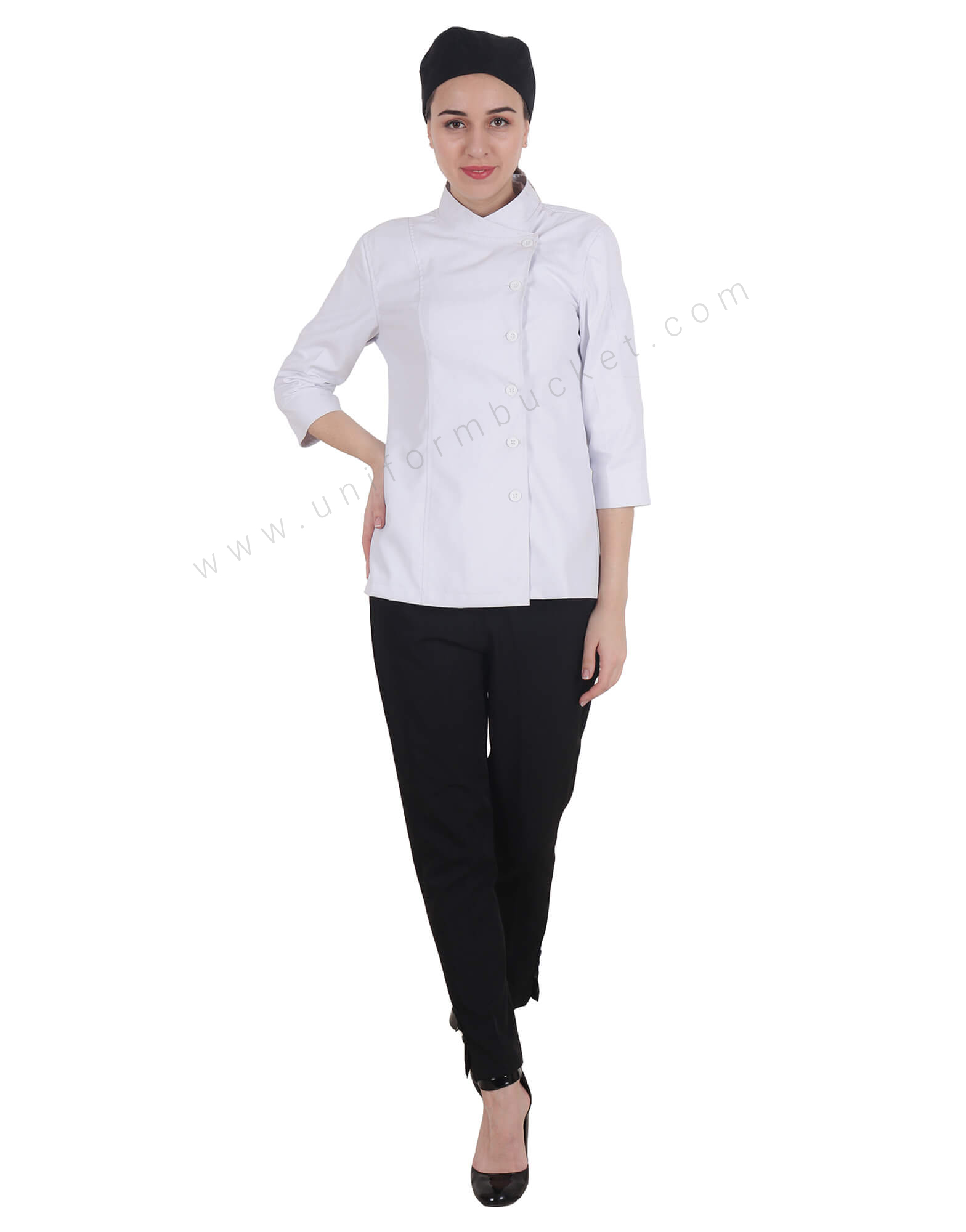 Crossover Side Opening Chef Coat thumbnail 3