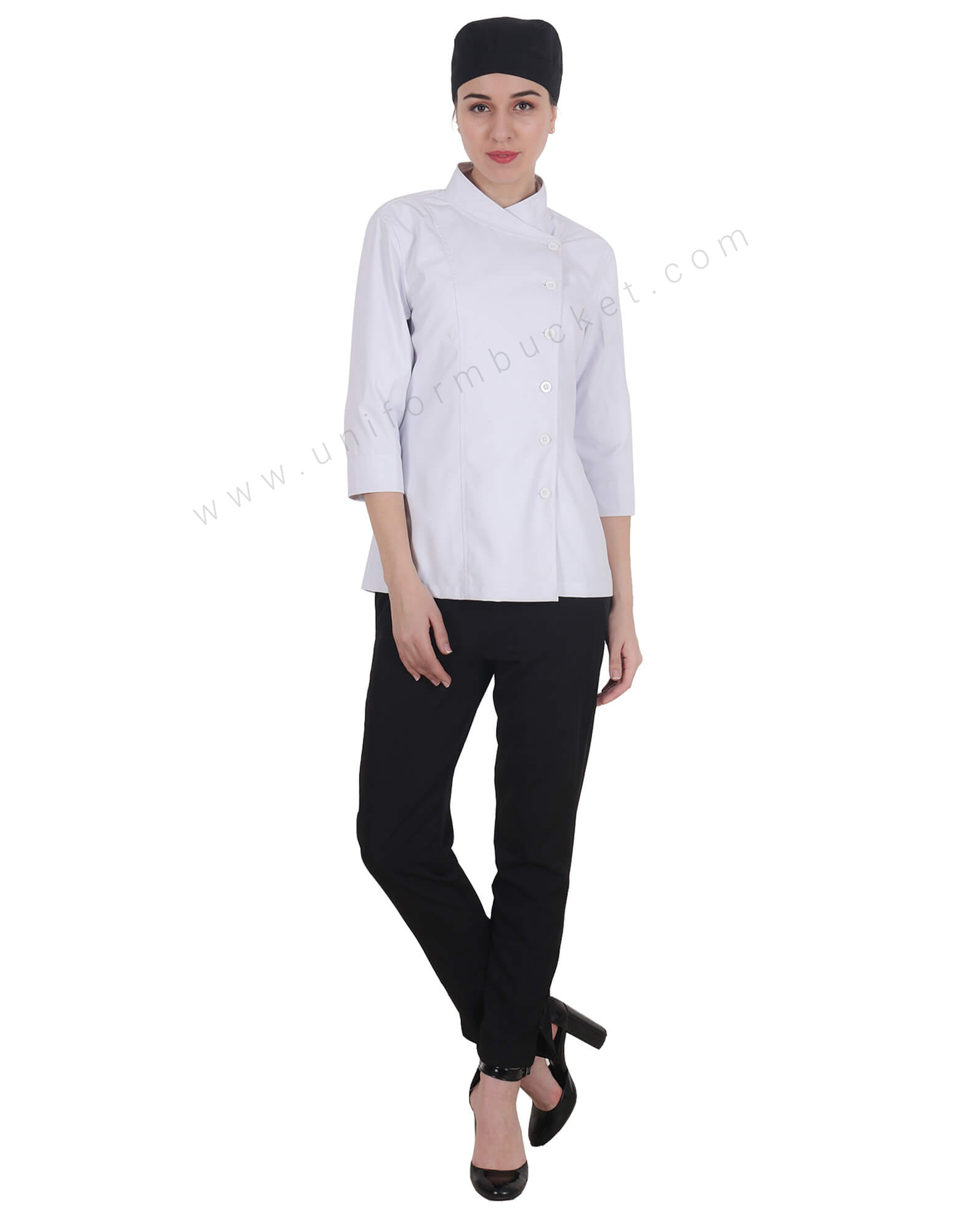 Crossover Side Opening Chef Coat view 1