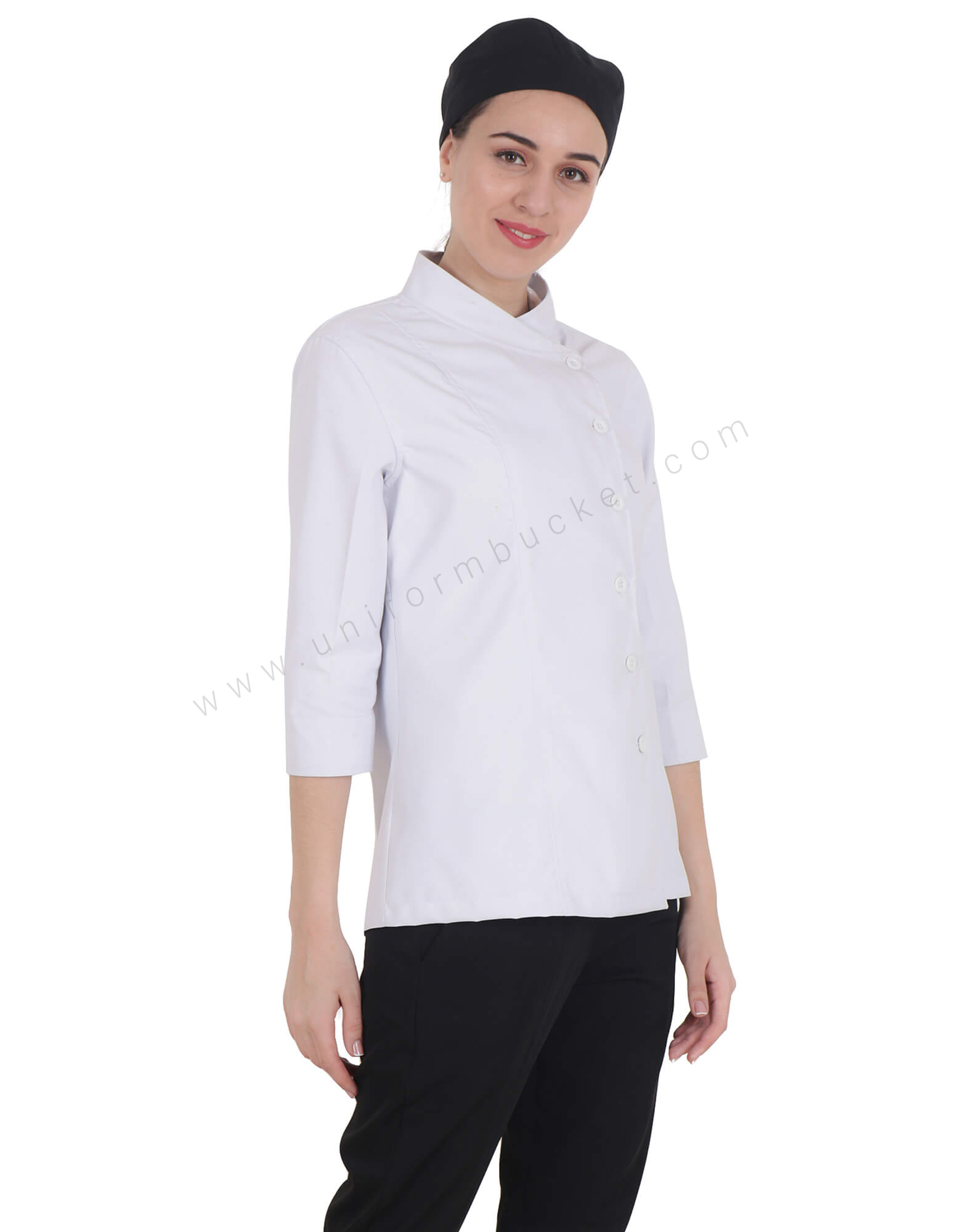 Crossover Side Opening Chef Coat thumbnail 2