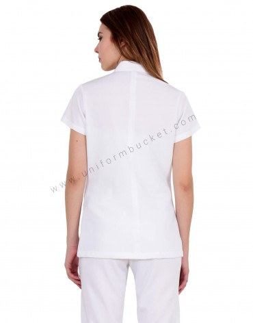 White Tunic With Side Button Opening thumbnail 5