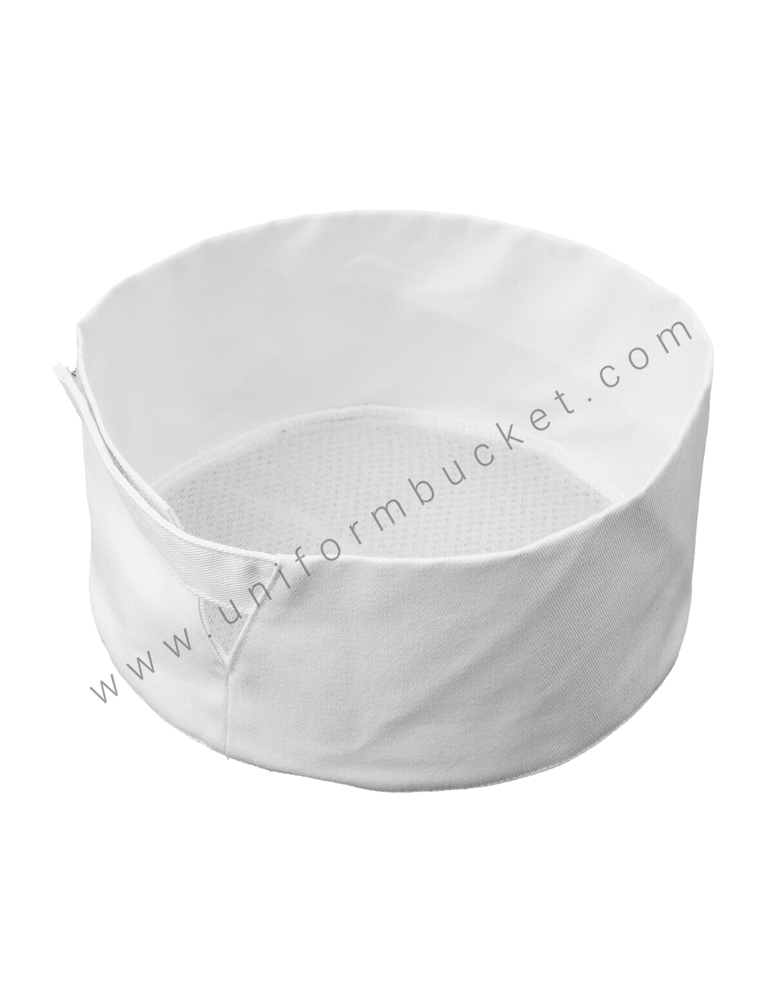 White Mesh Top Skull Cap For Chef thumbnail 2