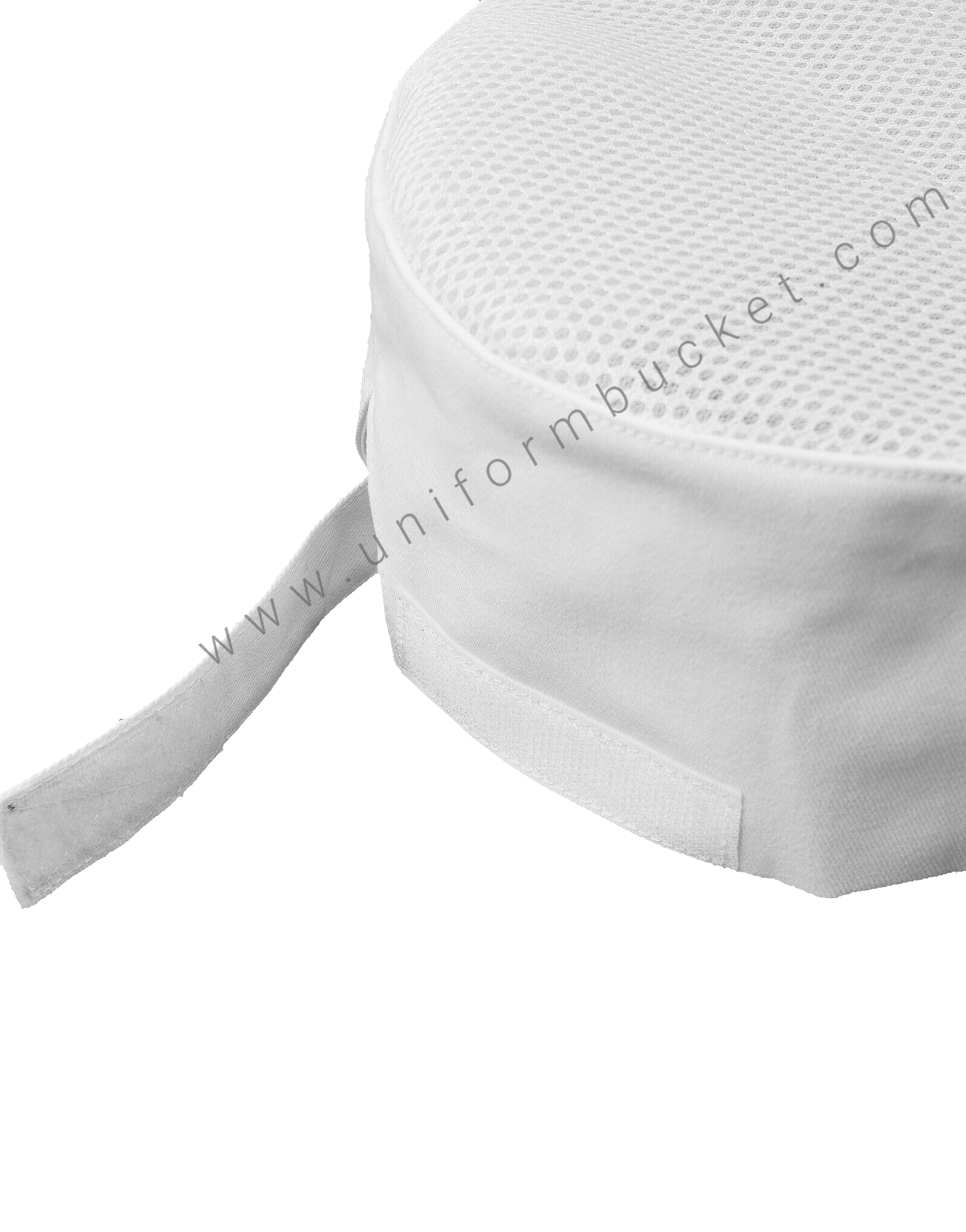 White Mesh Top Skull Cap For Chef thumbnail 3