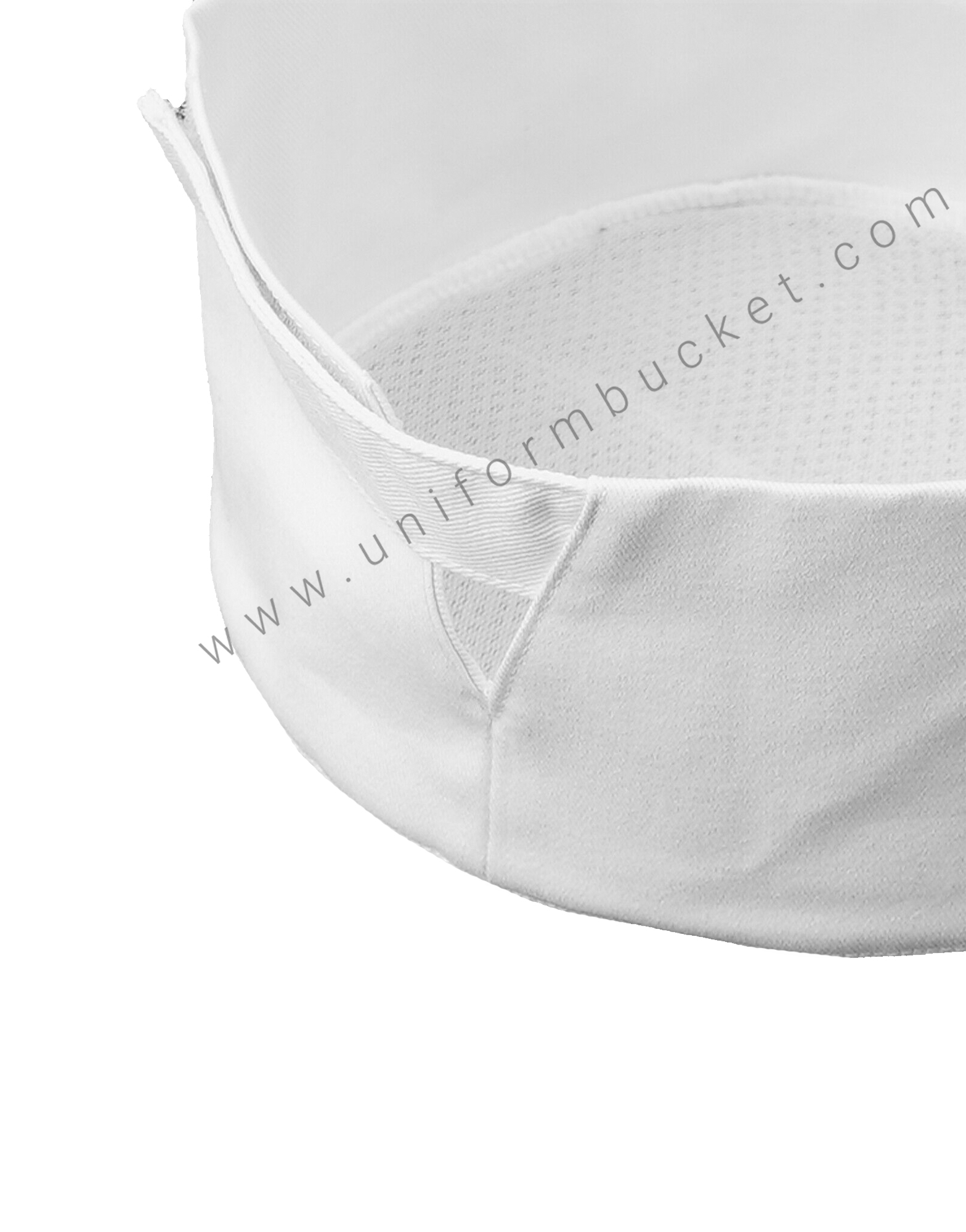 White Mesh Top Skull Cap For Chef thumbnail 4