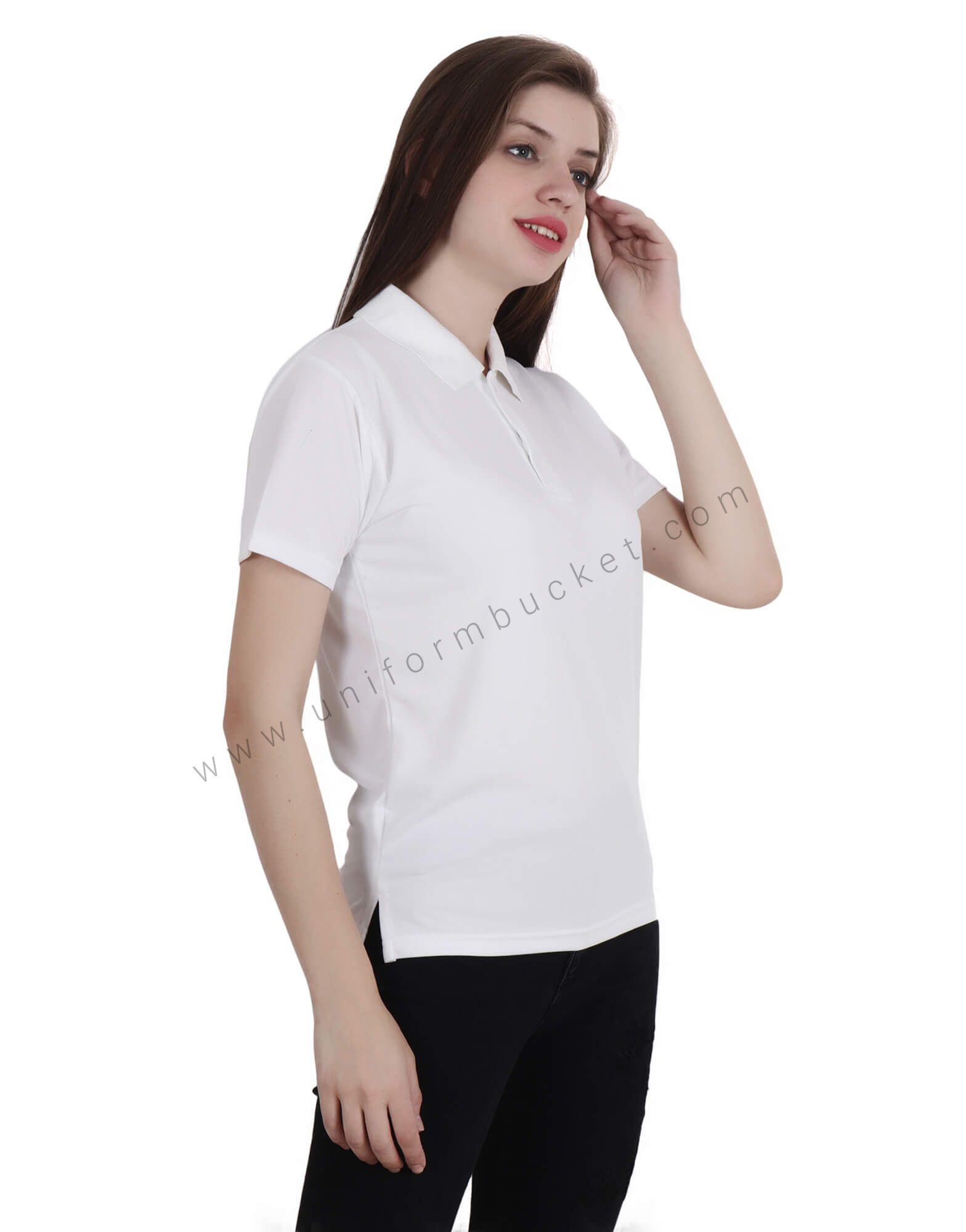 White Uniform Polo T- Shirt thumbnail 2