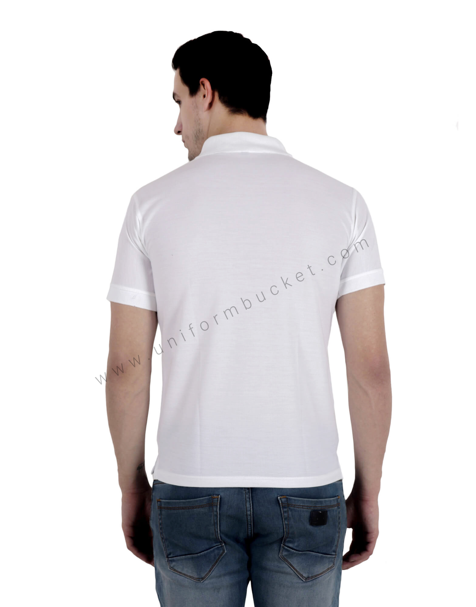 White Uniform Polo T- Shirt thumbnail 3