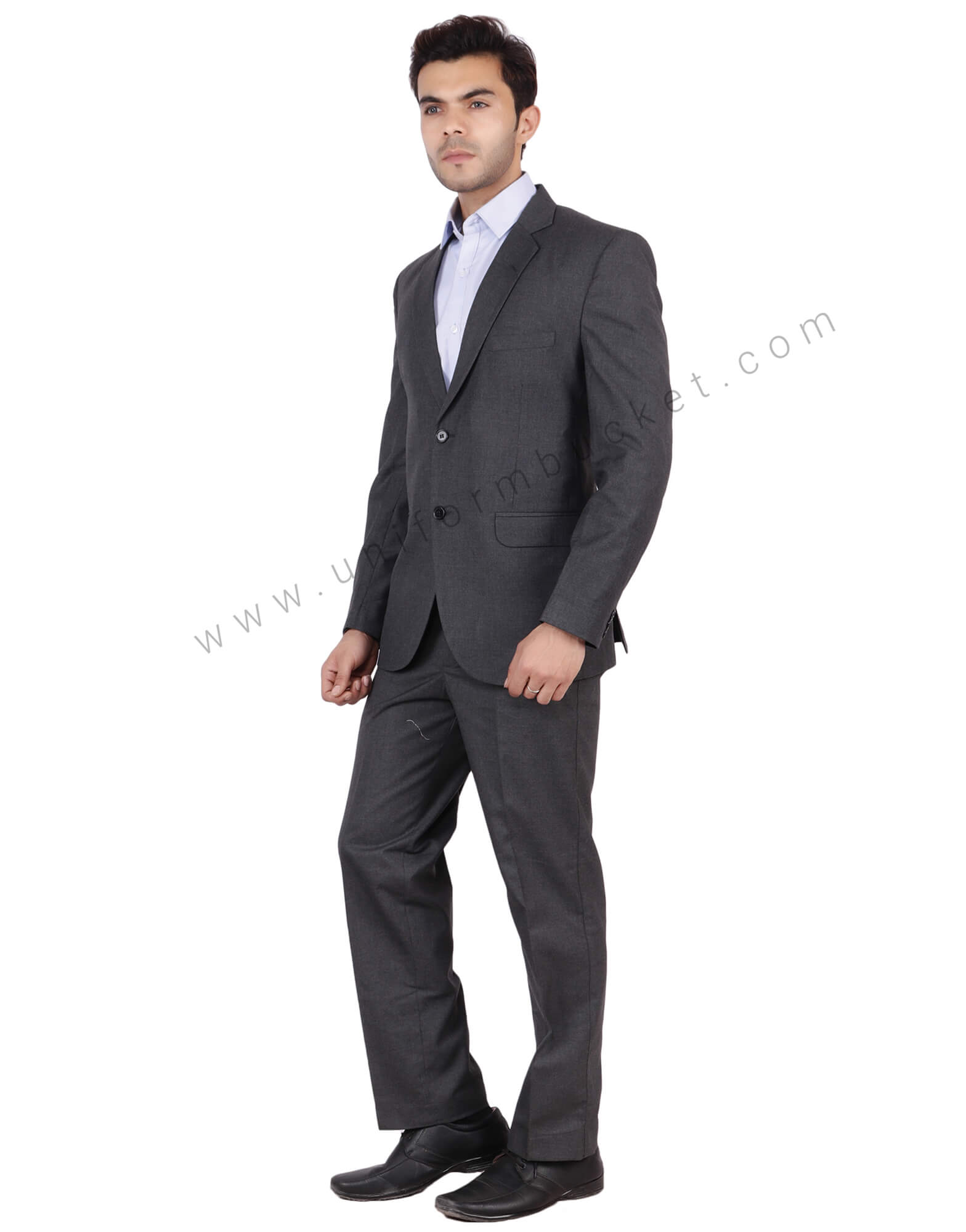 Worsted Grey Blazer For Men thumbnail 2