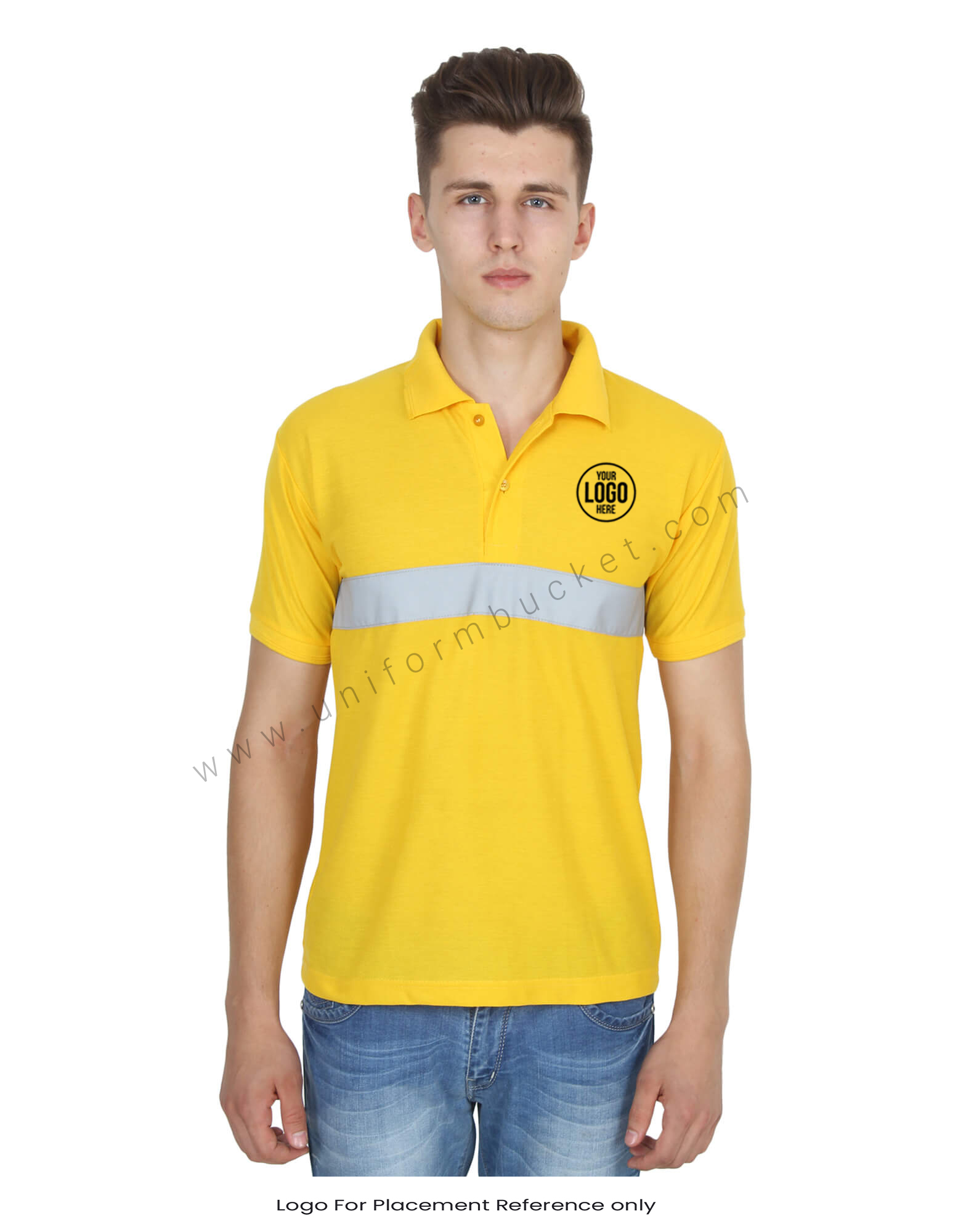Yellow Polo Hi- Visibility T- Shirt thumbnail 4