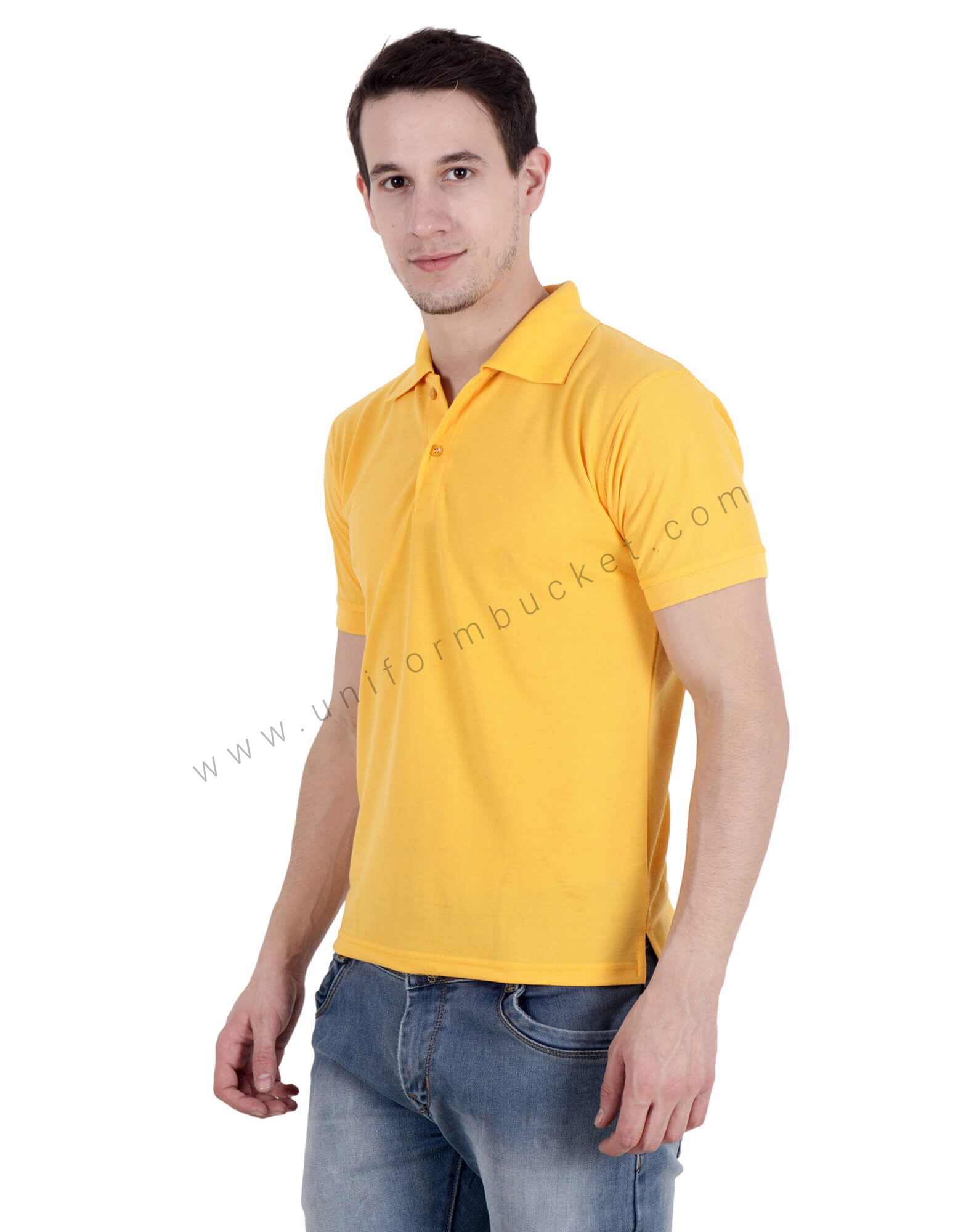 Yellow Uniform Polo T- Shirt thumbnail 2