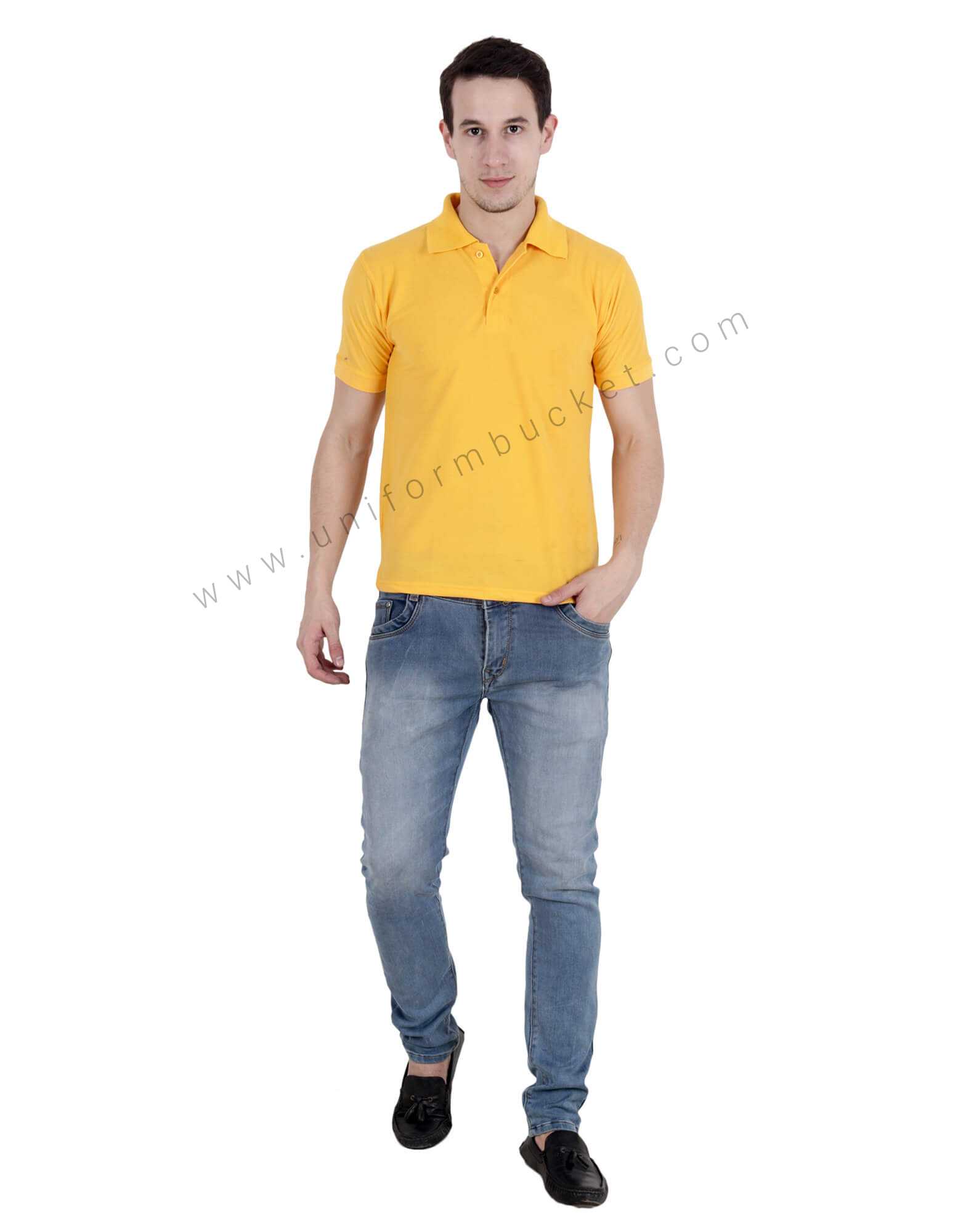 Yellow Uniform Polo T- Shirt thumbnail 3